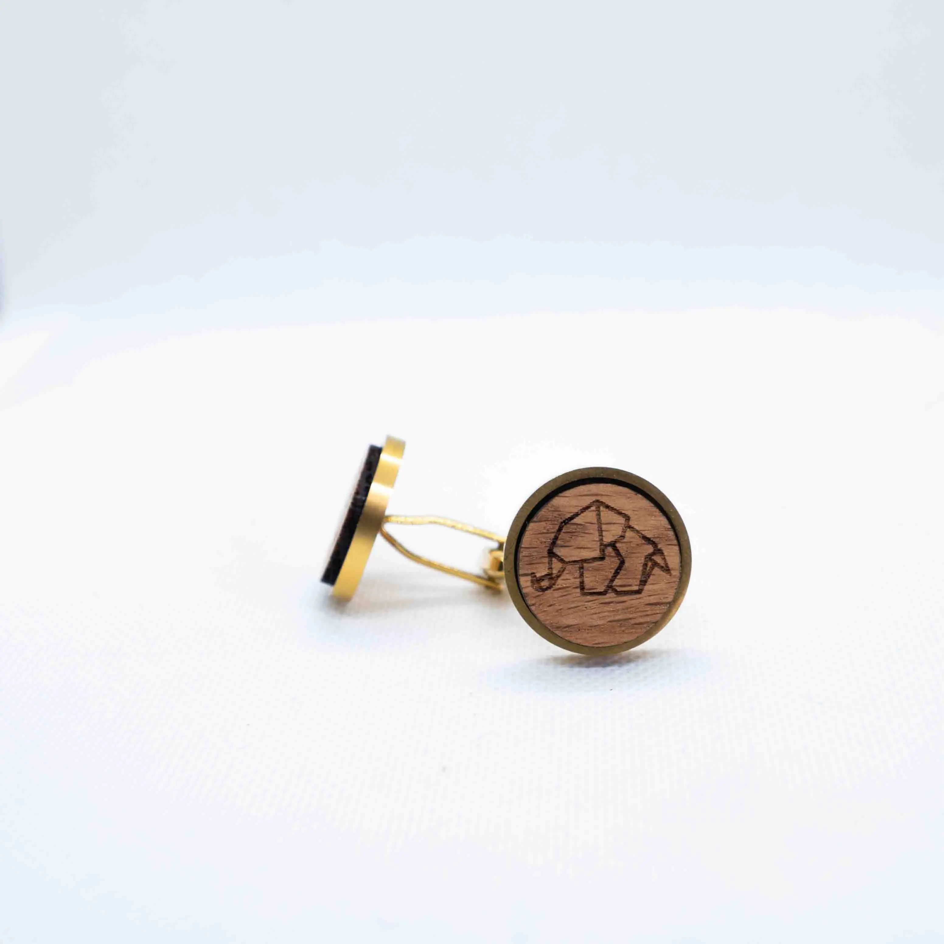 Elephants II Origami Cufflinks