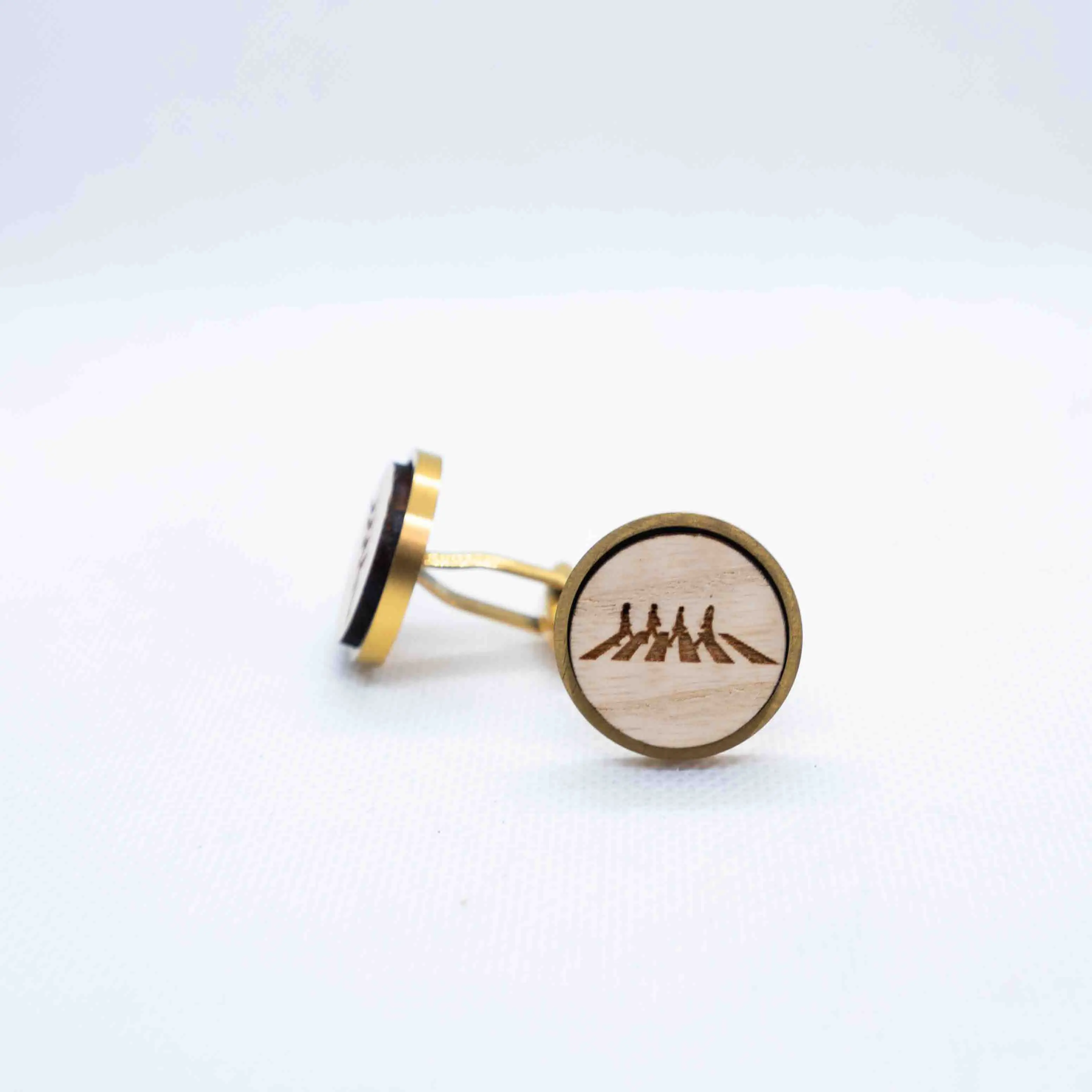 The Beatles Abbey Road Wooden Cufflinks