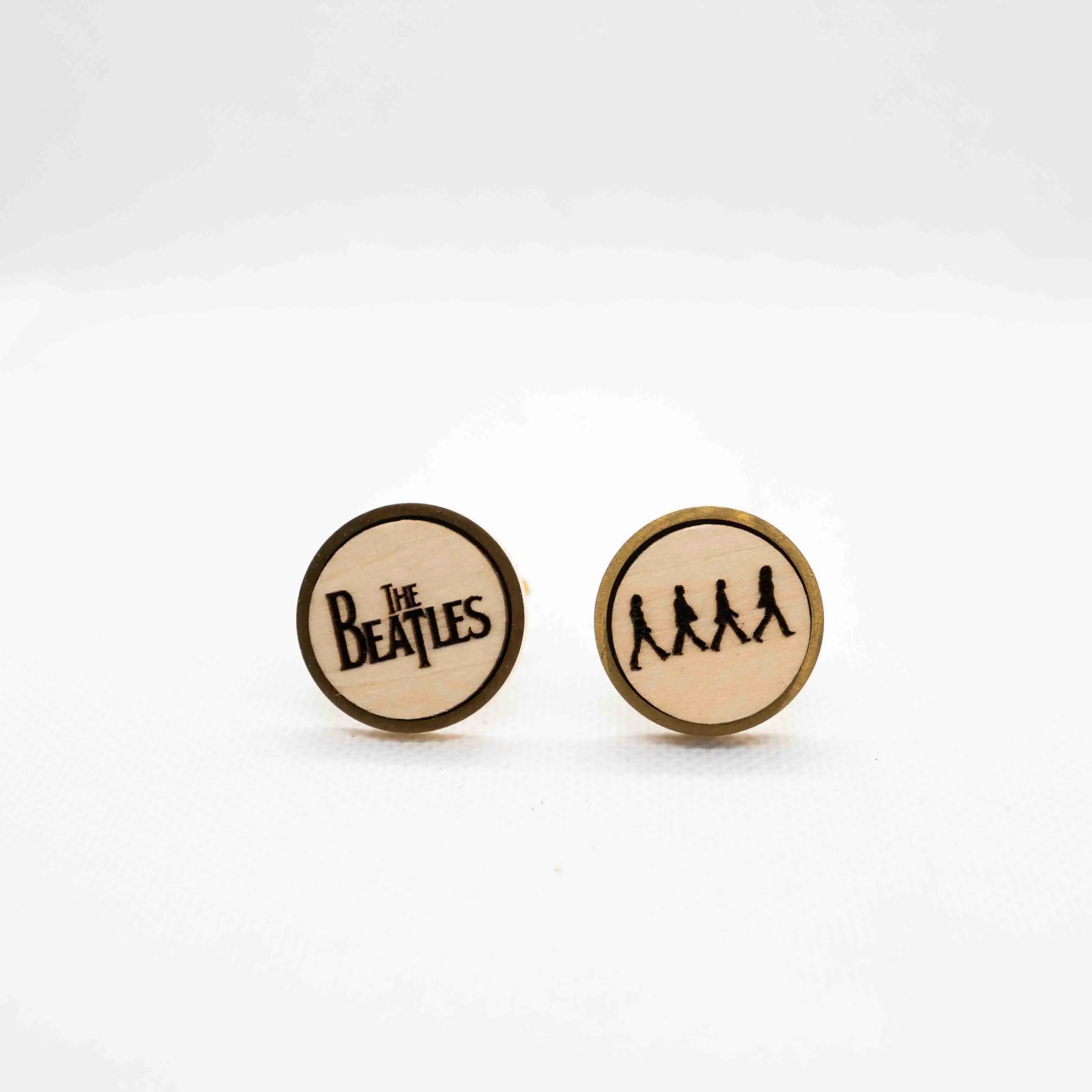 The Beatles Wooden Cufflinks