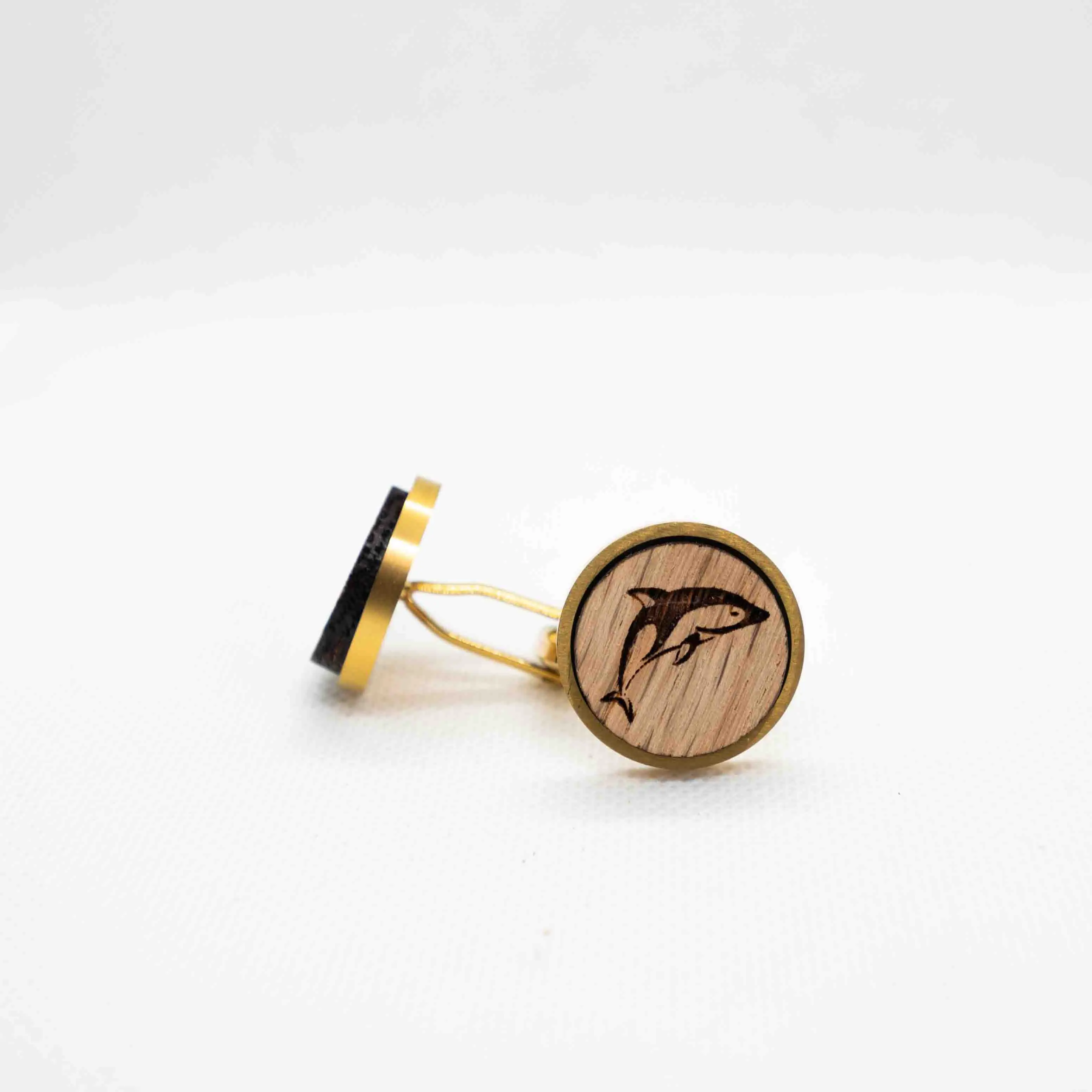 Dolphin Wooden Cufflinks
