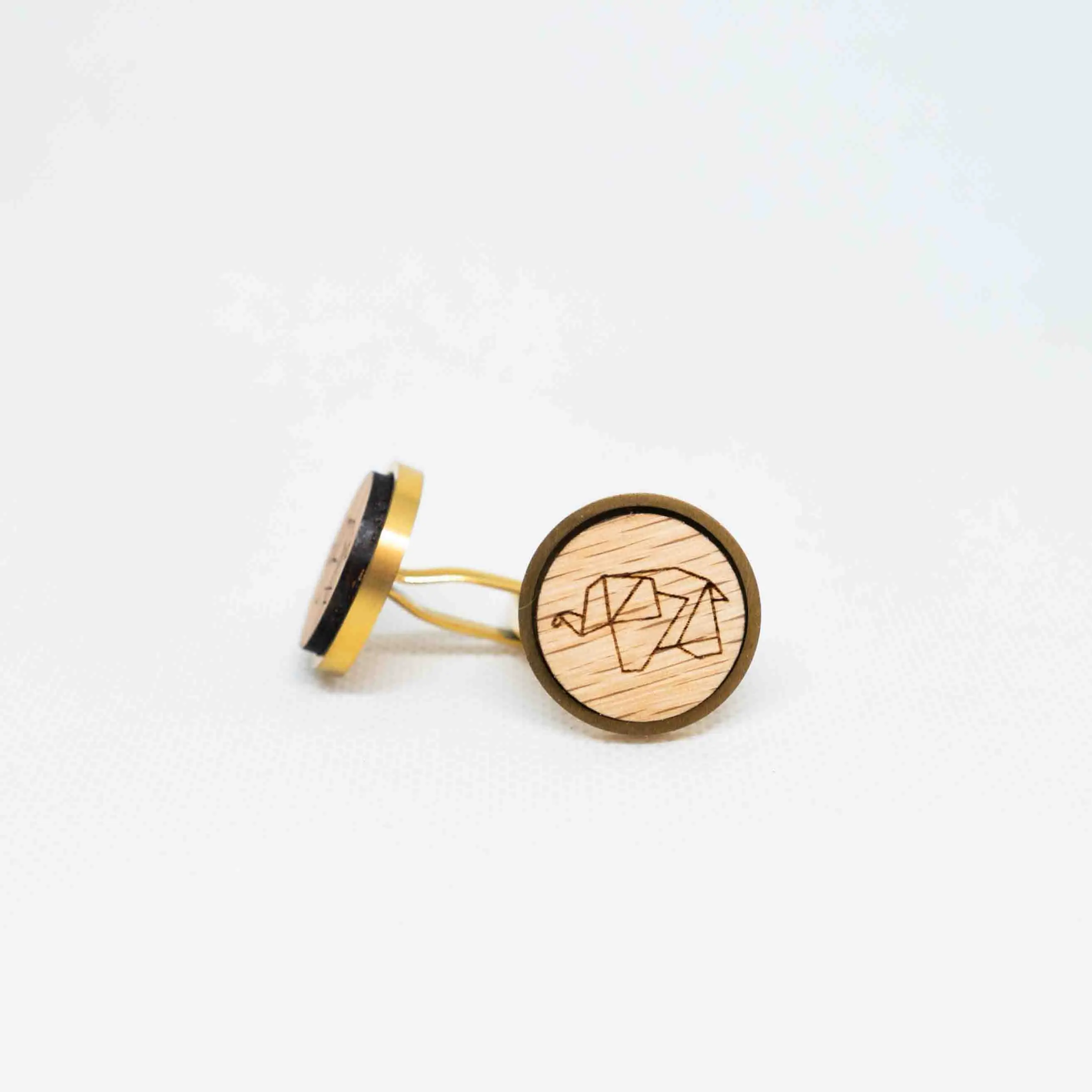 Elephants III Origami Cufflinks