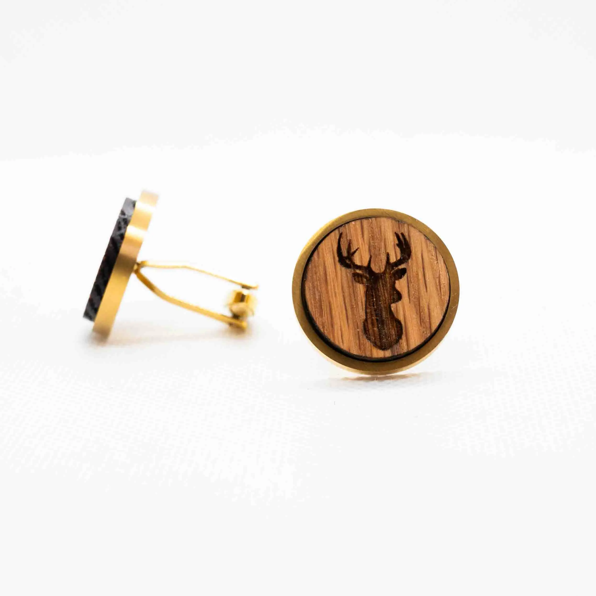 Deer Head Outline Cufflinks