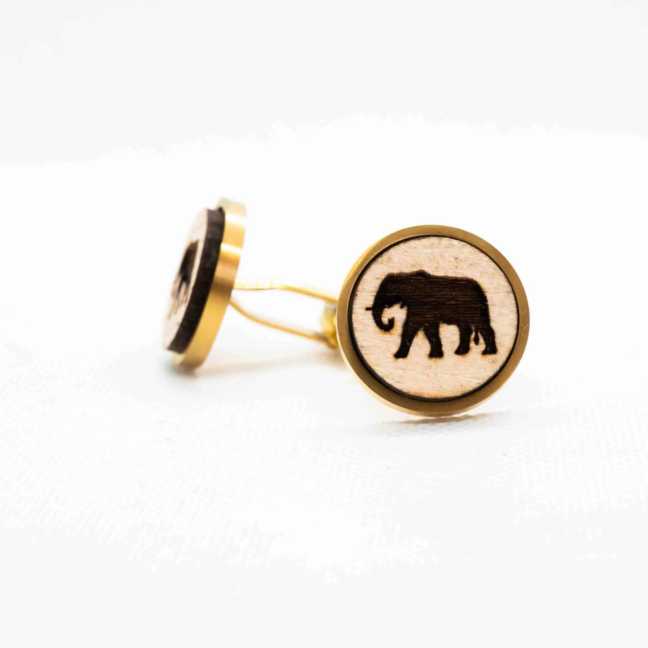 Elephant Outline Cufflinks