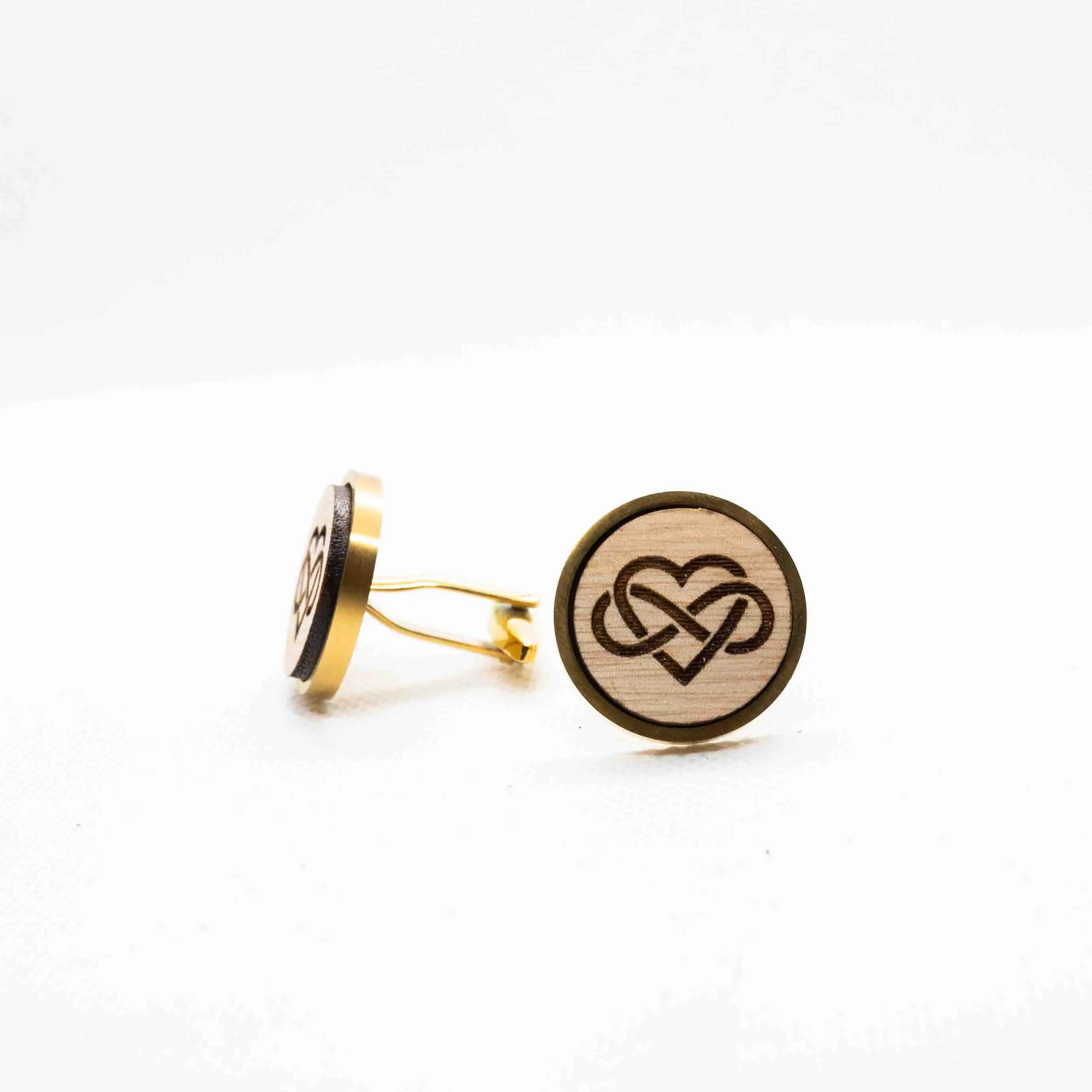 Infinity with Heart Cufflinks
