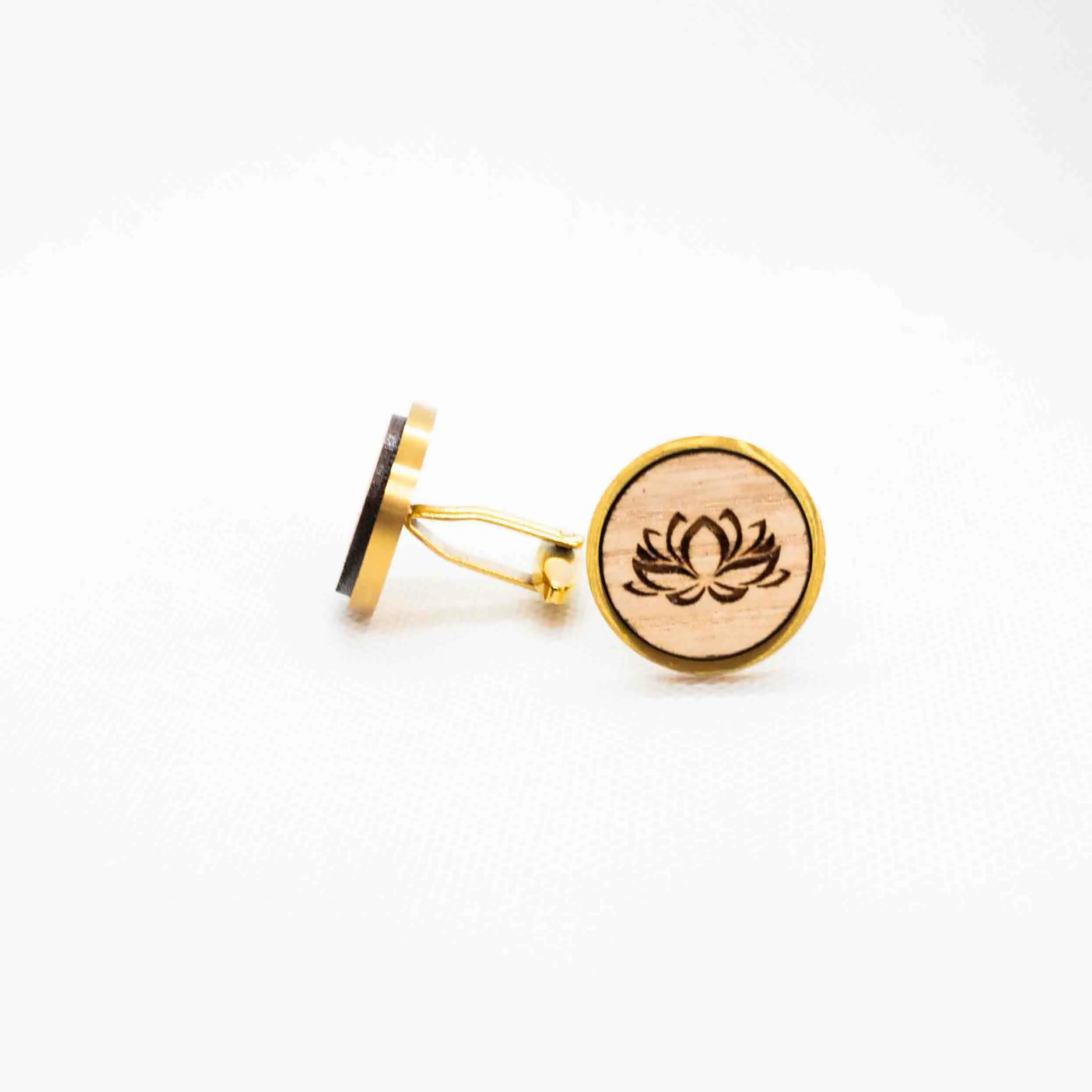 Lotus Nelumbo nucifera Cufflinks