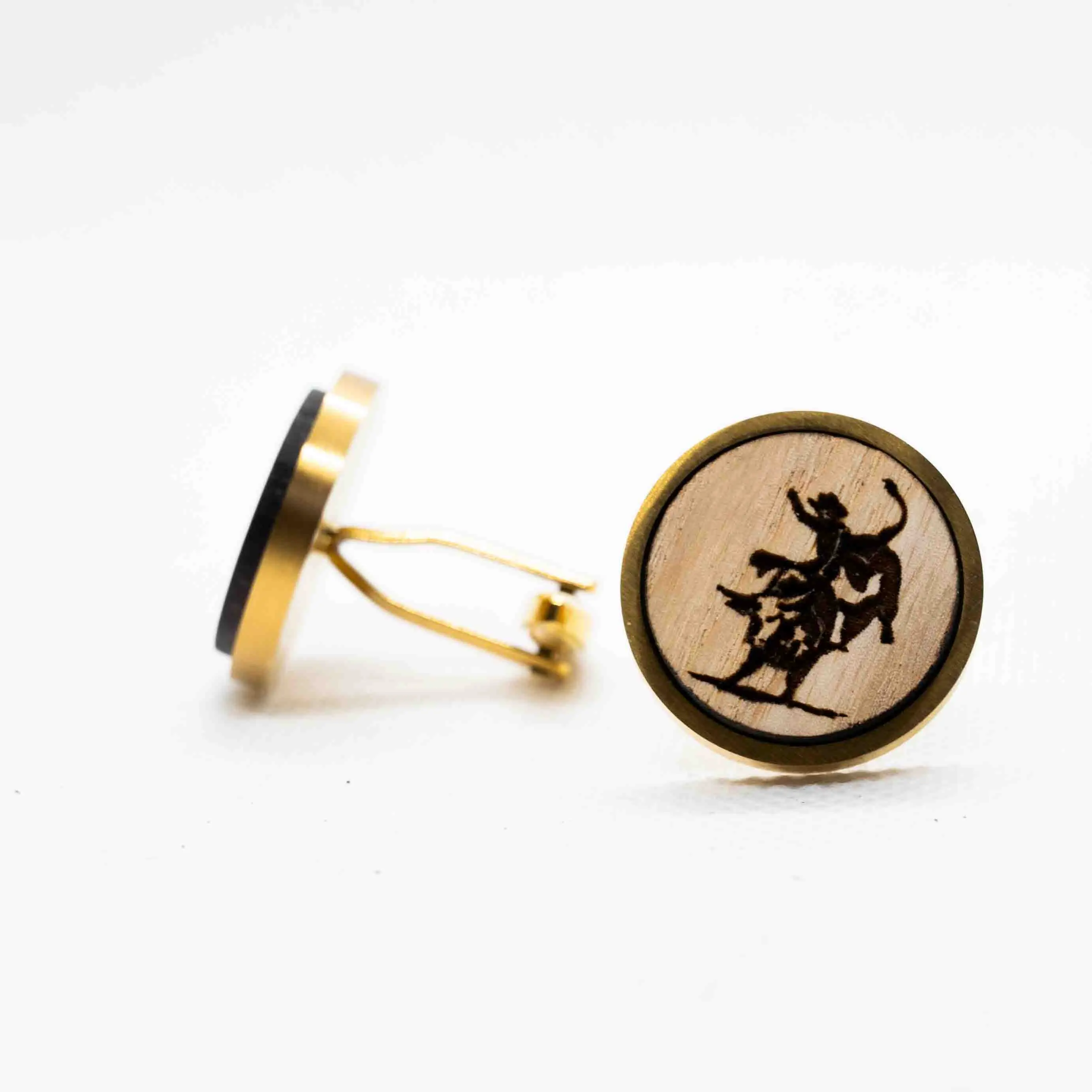 Bull Riding Rodeo  Cufflinks