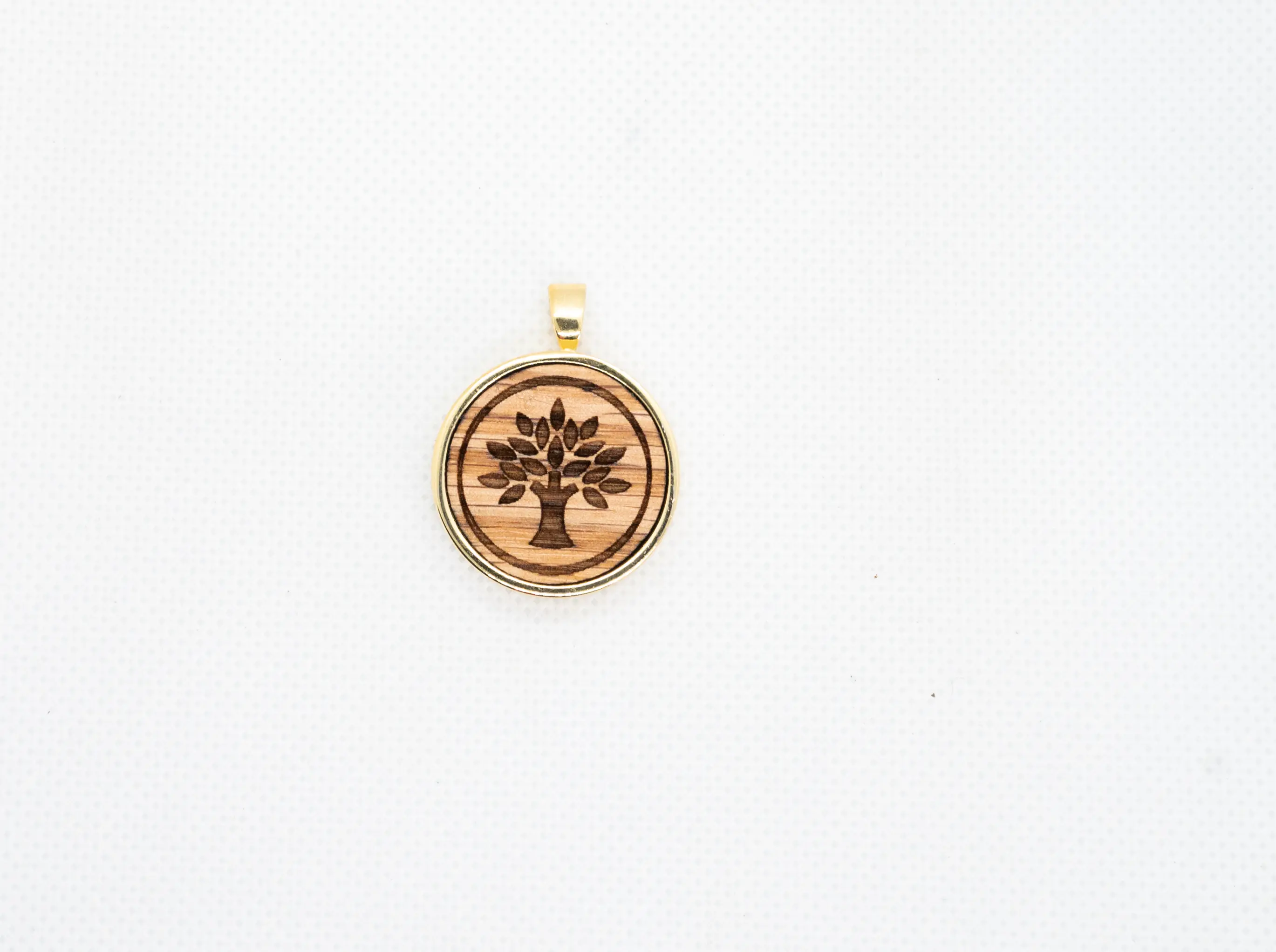 Family Tree Wood Pendant