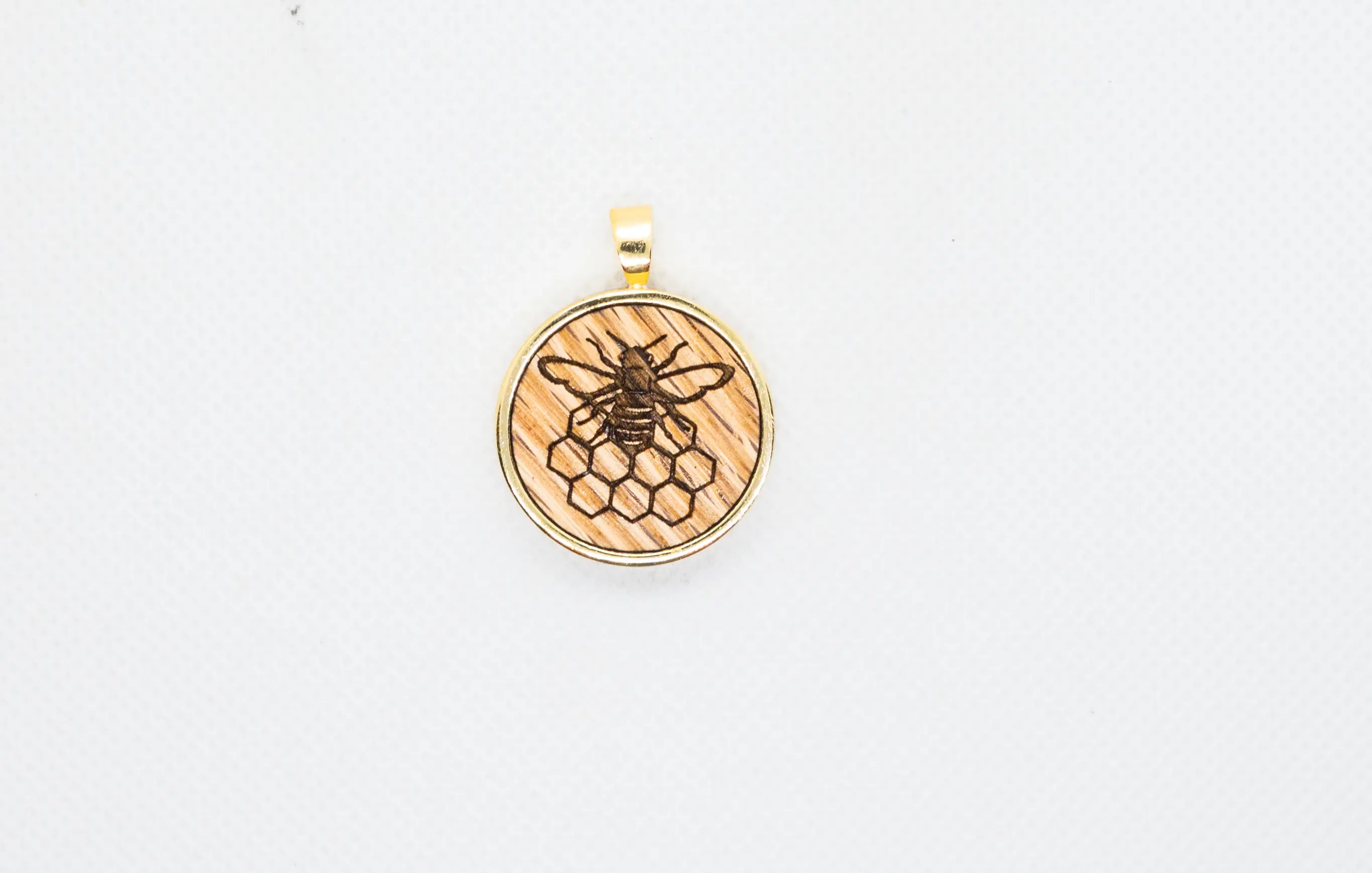 Bee Wood Pendant