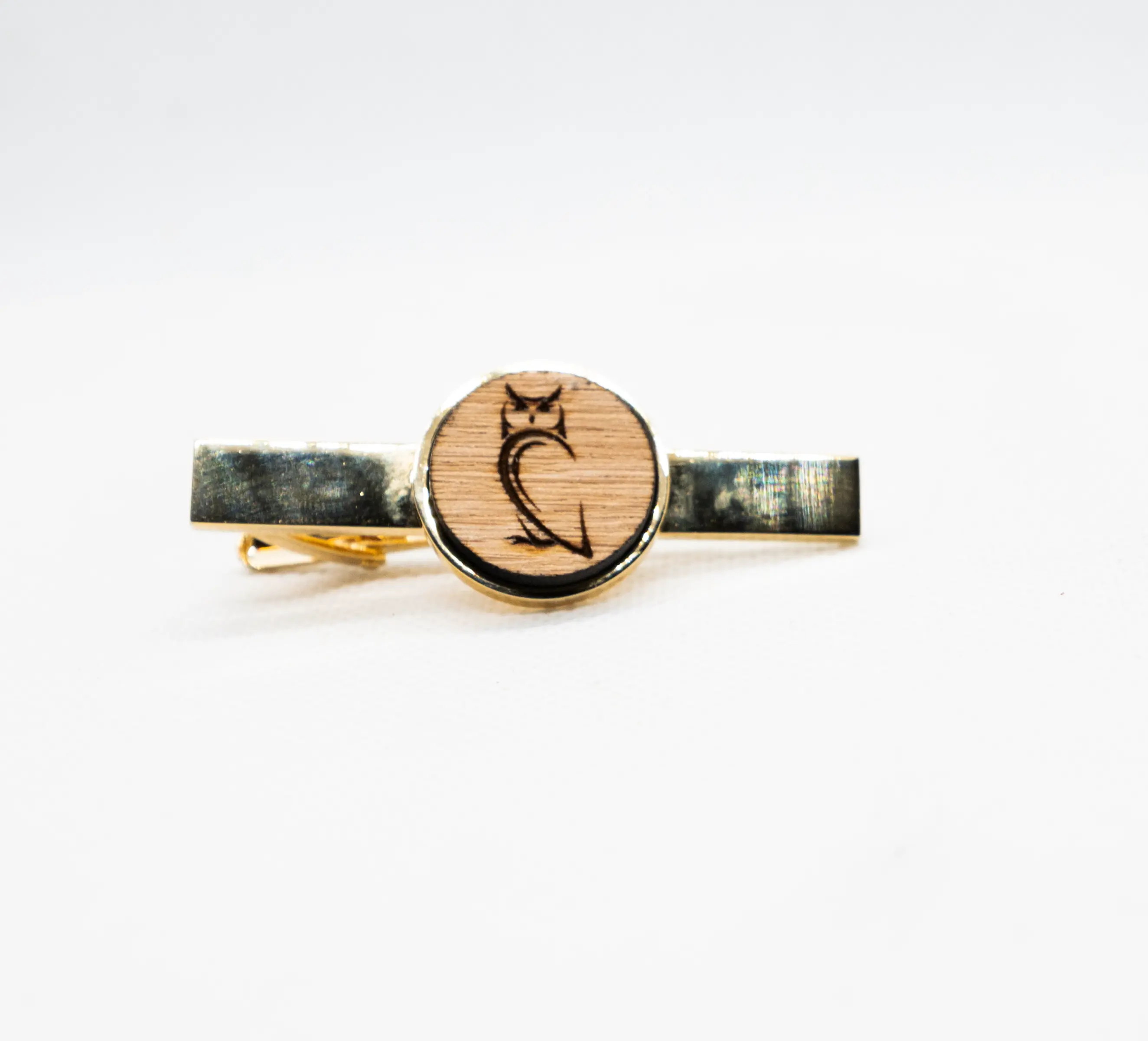 Owl Wooden Tie Clips