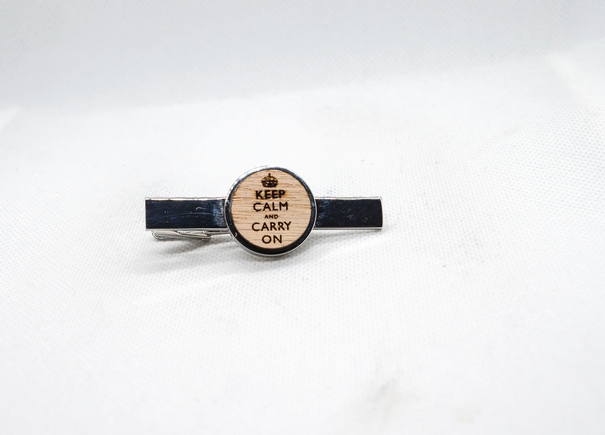Keep Calm and Carry On Tie Clips