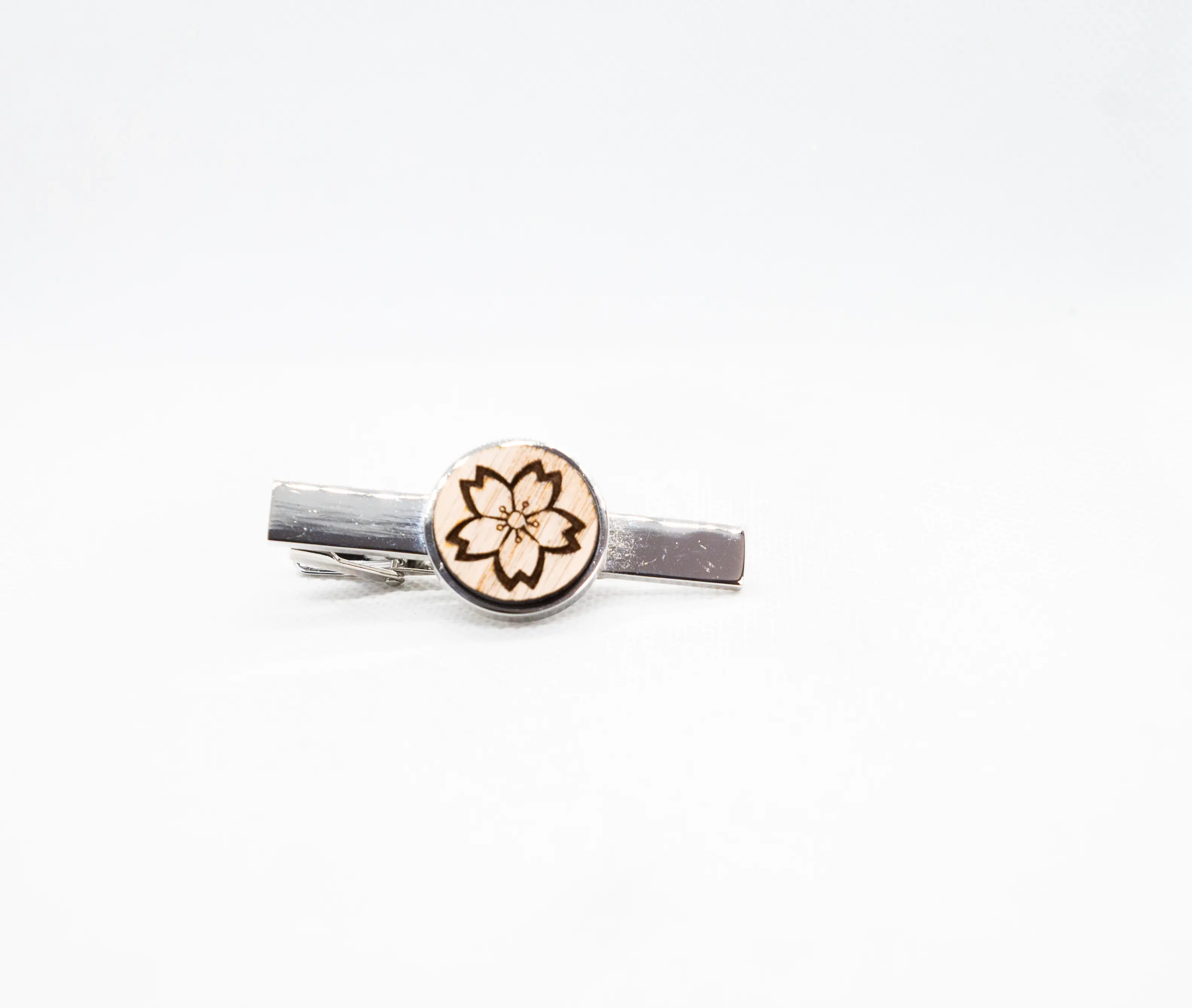 Sakura Cherry Blossom Flower Tie Clips