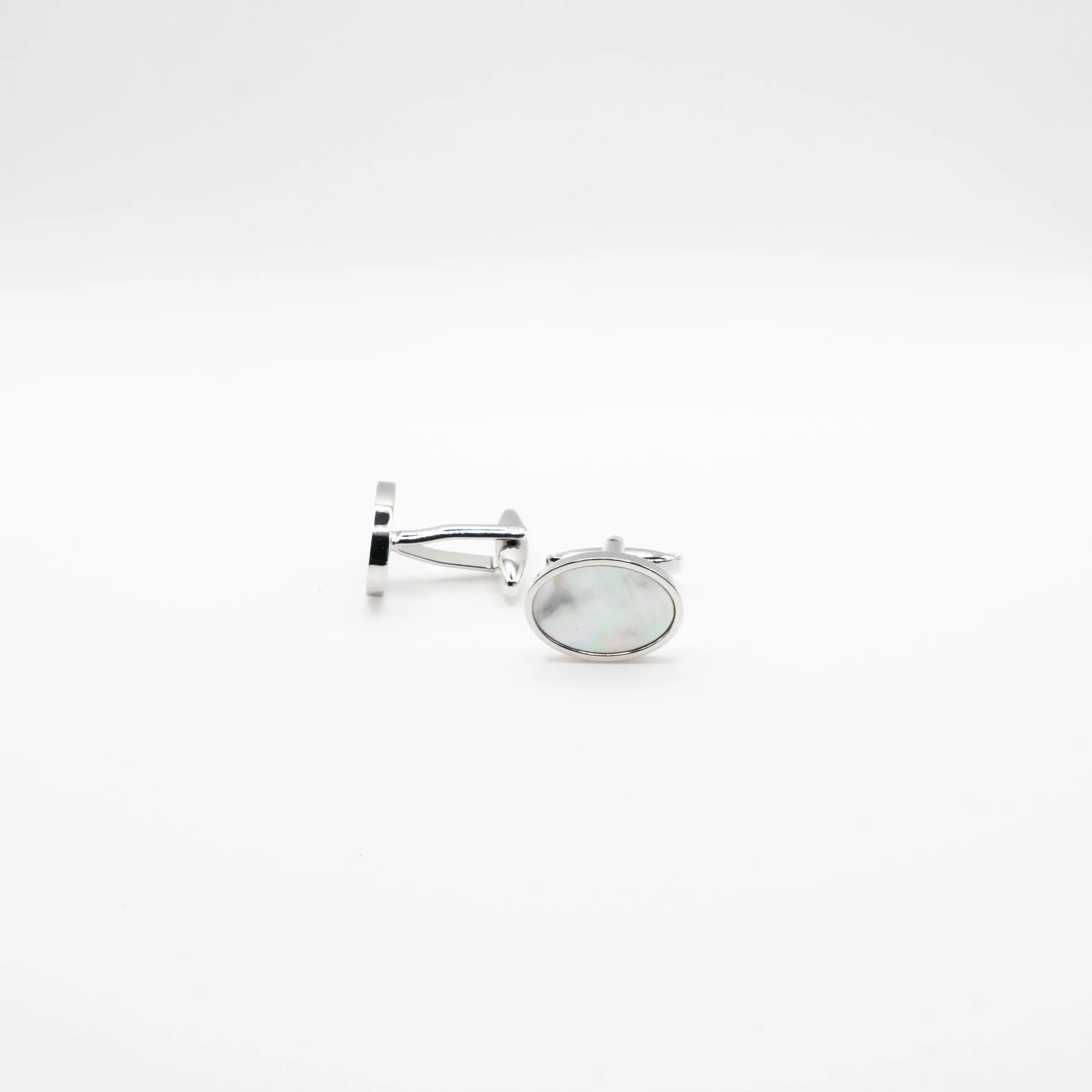 Classic Silver colour  Pearl  Cufflinks