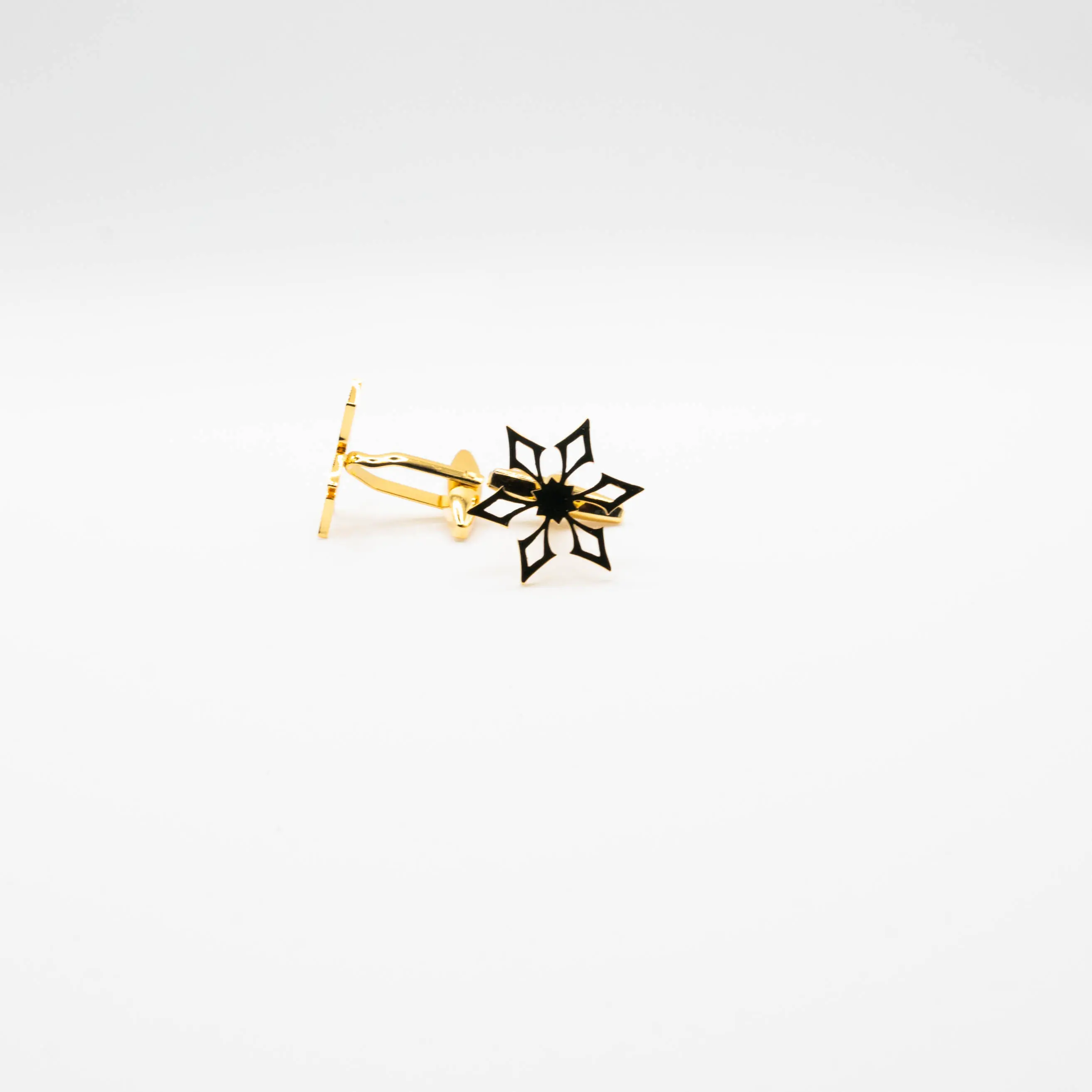 Gold Colour SnowFlake Cufflinks