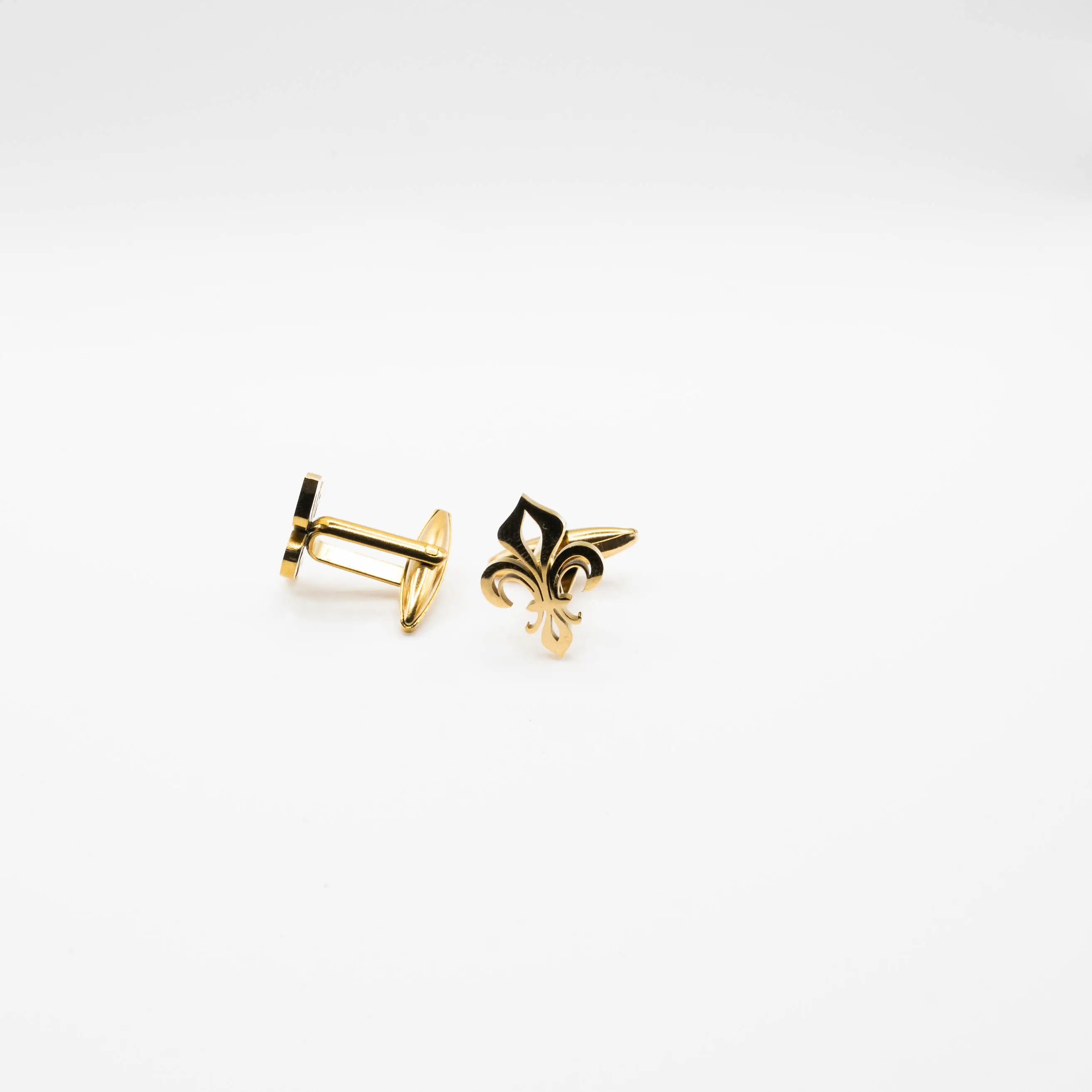 Fleur-de-lis Gold Cufflinks