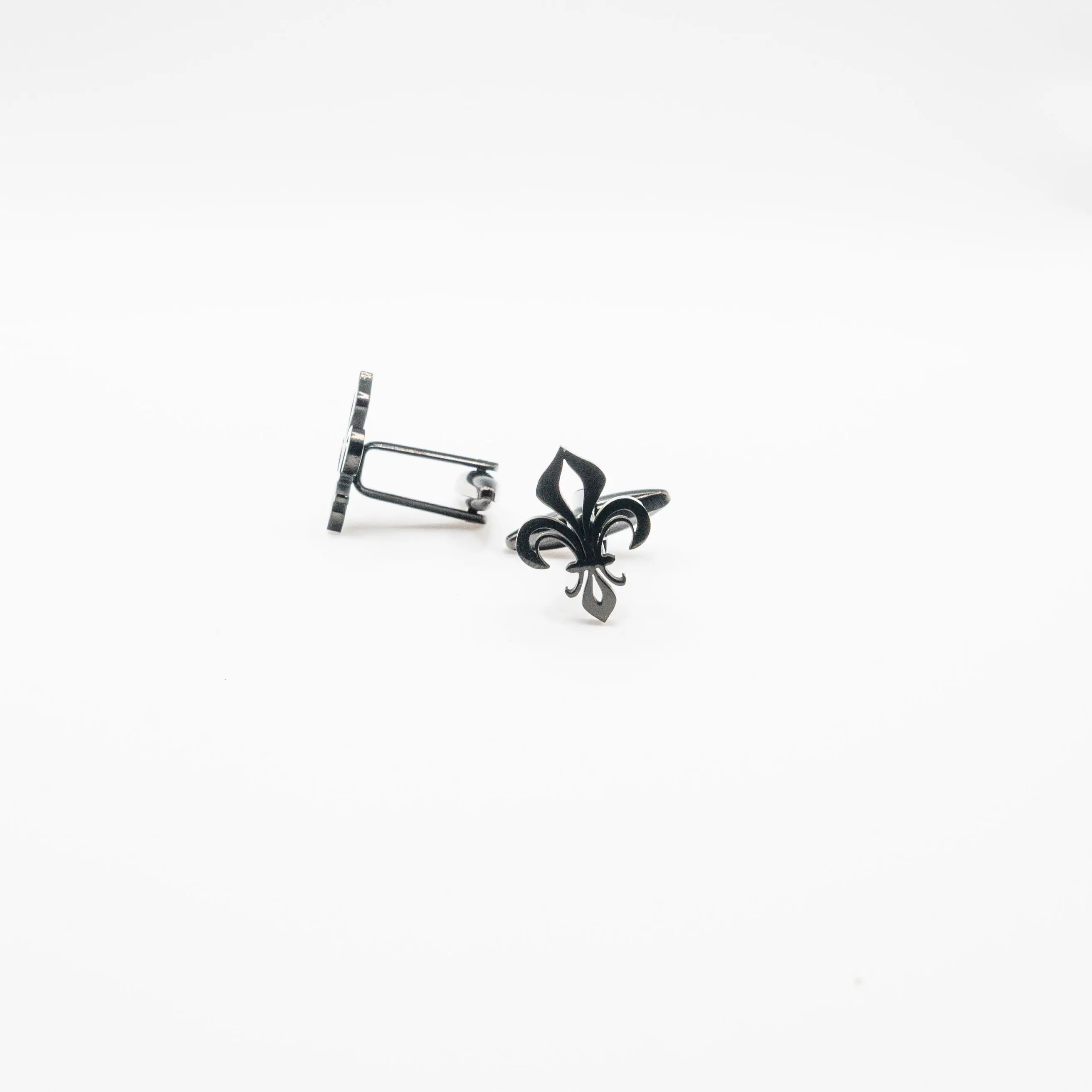 Fleur-de-lis Black cufflinks