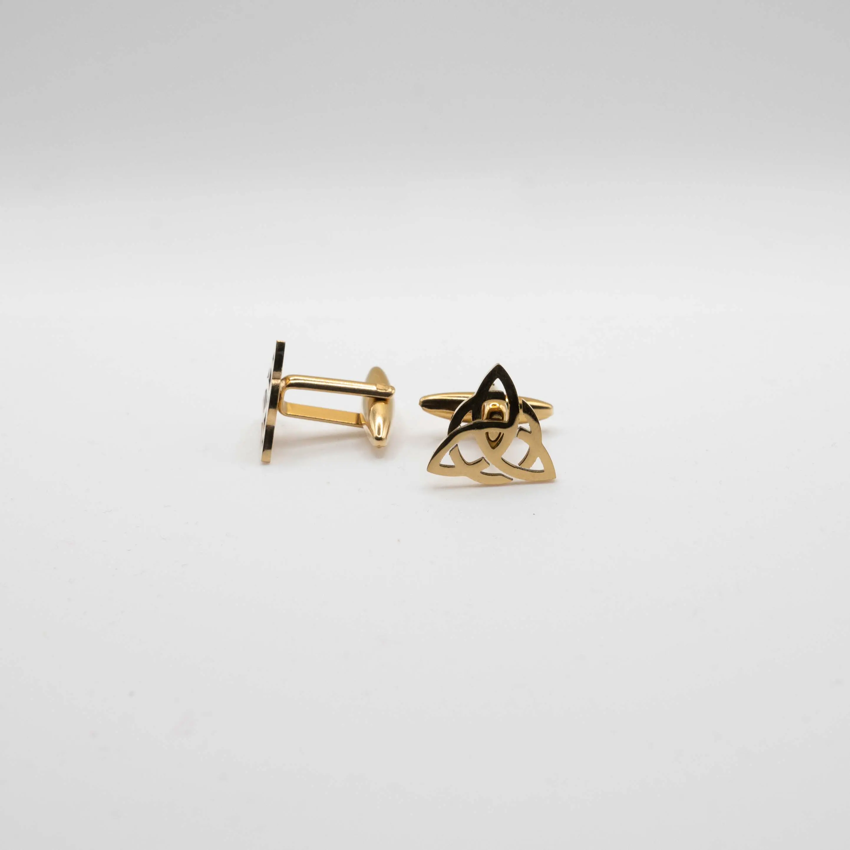 Gold Colour Triangle cufflinks