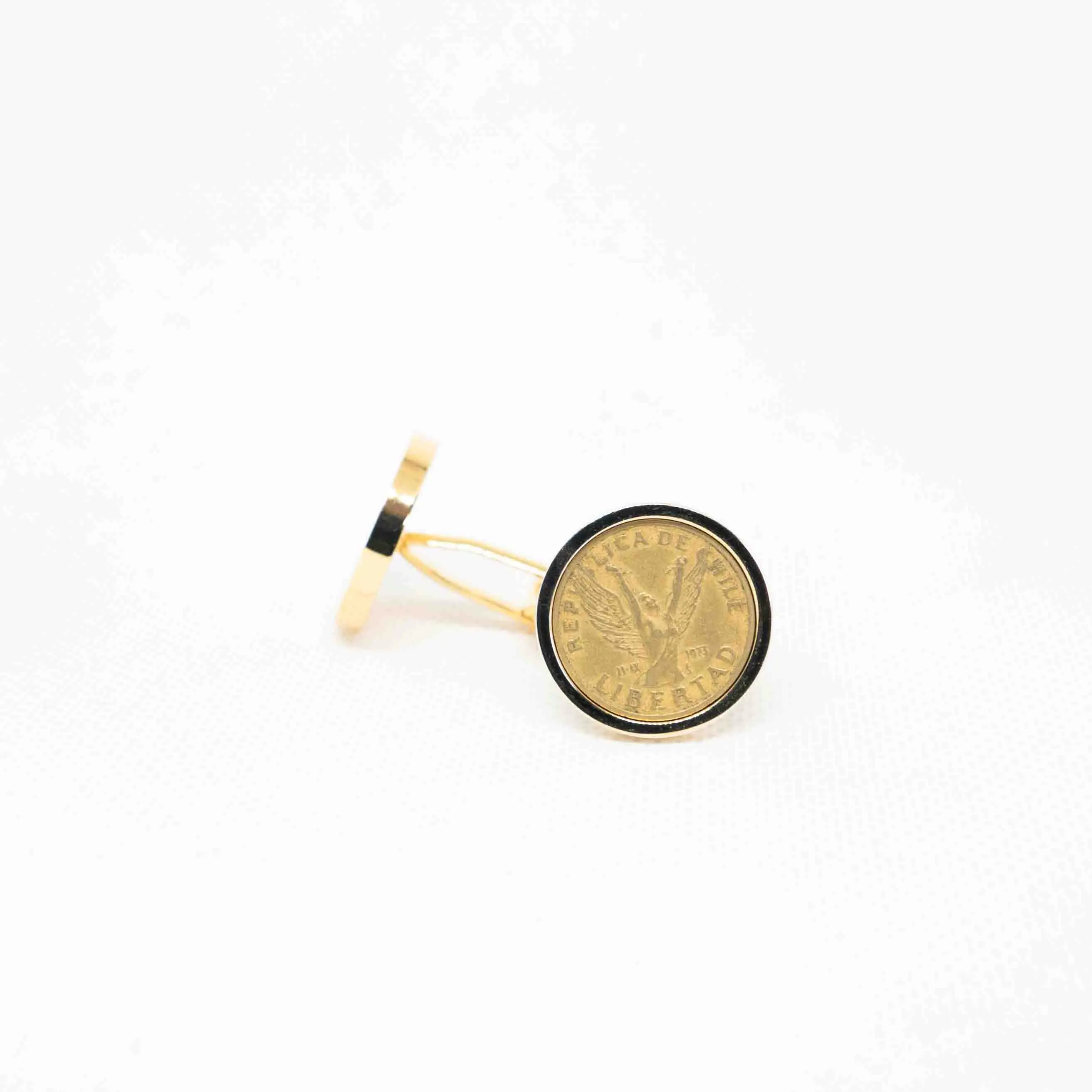 Chile 5 Peso Cufflink