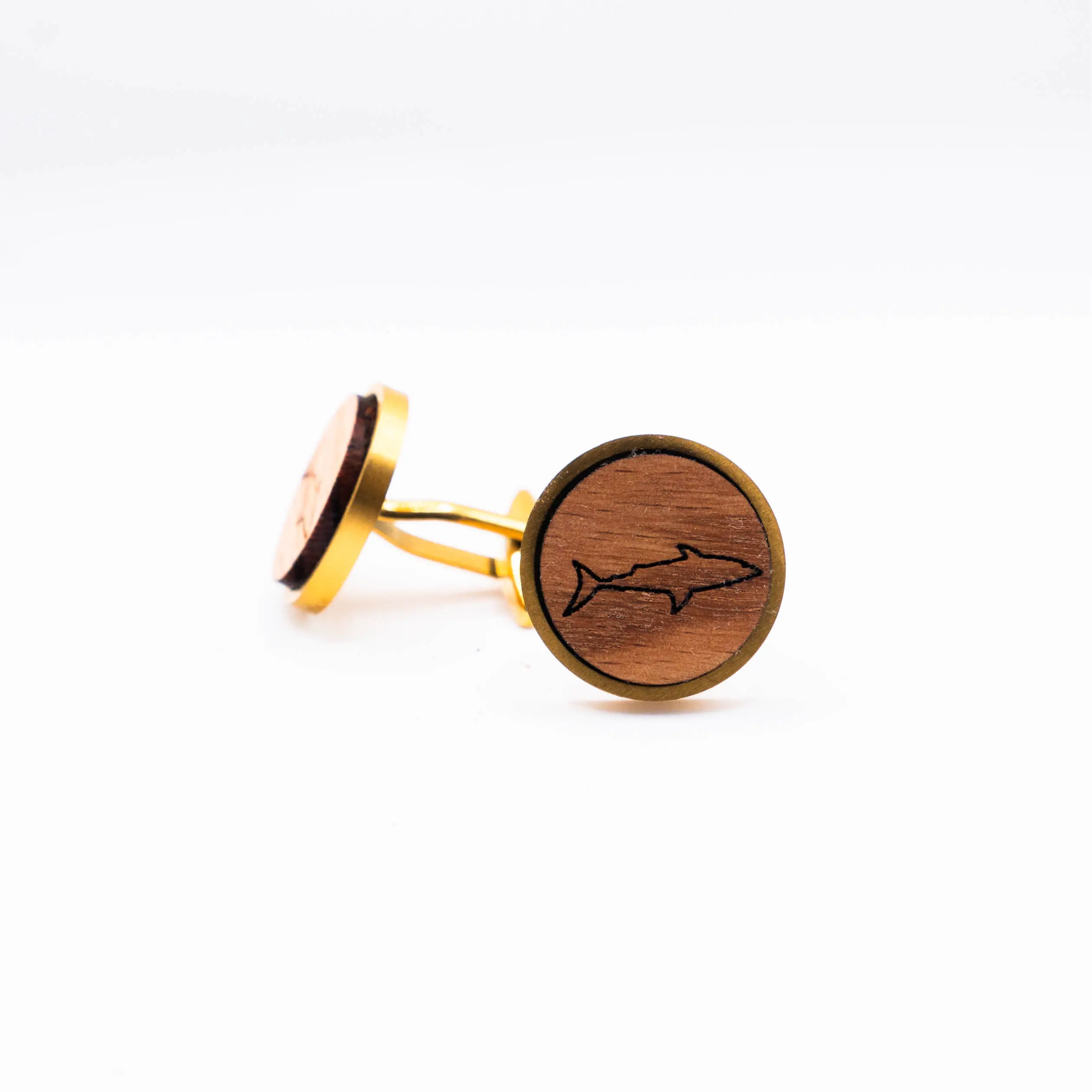 Sharks Wooden Cufflinks