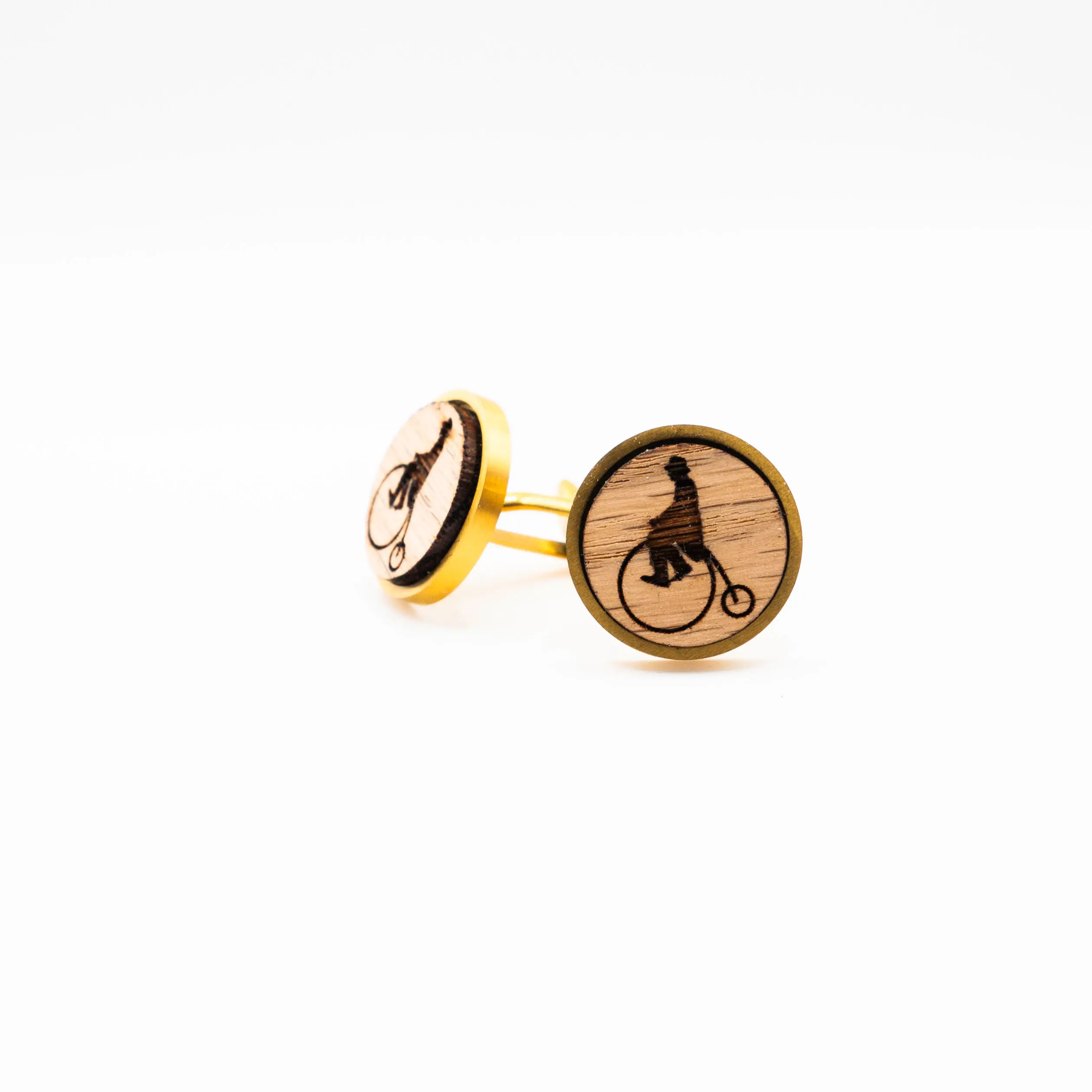 Penny-farthing Wooden Cufflinks