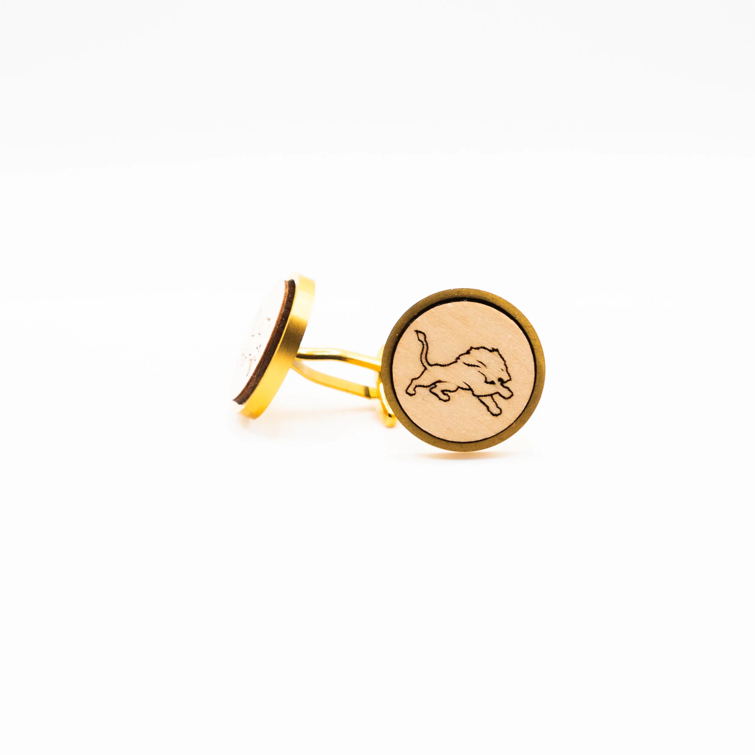Lions Wooden Cufflinks