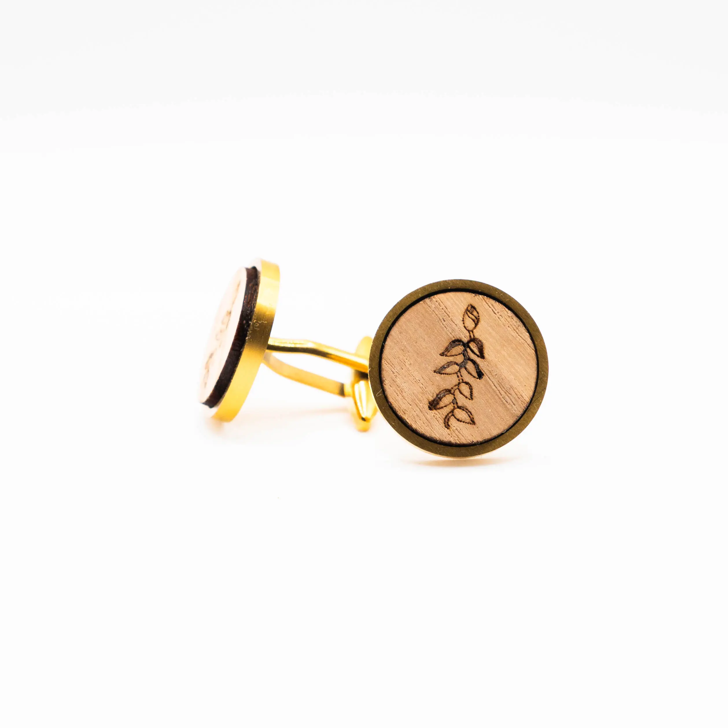 False bird of paradise Wooden Cufflinks