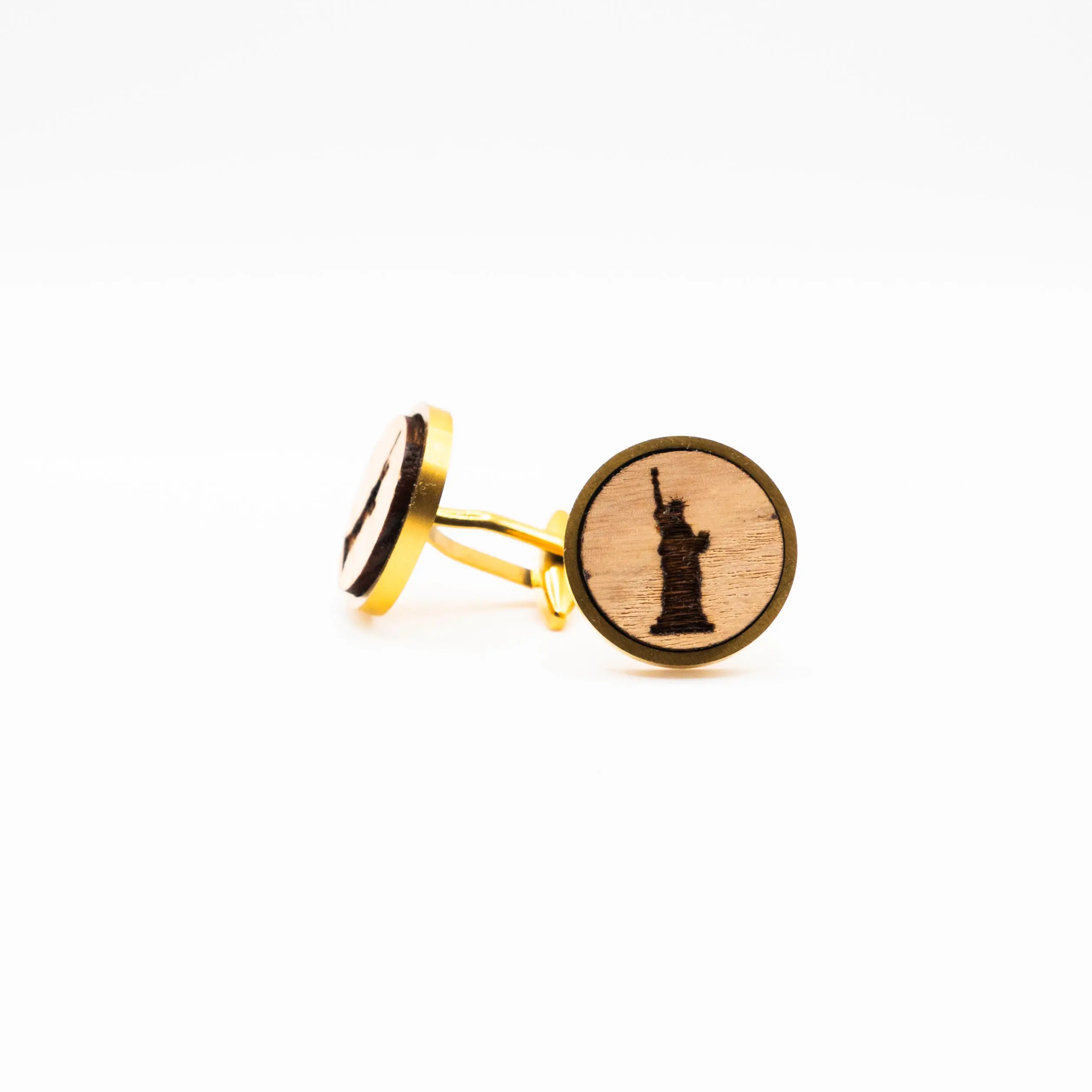 Statue of Liberty Wooden Cufflinks