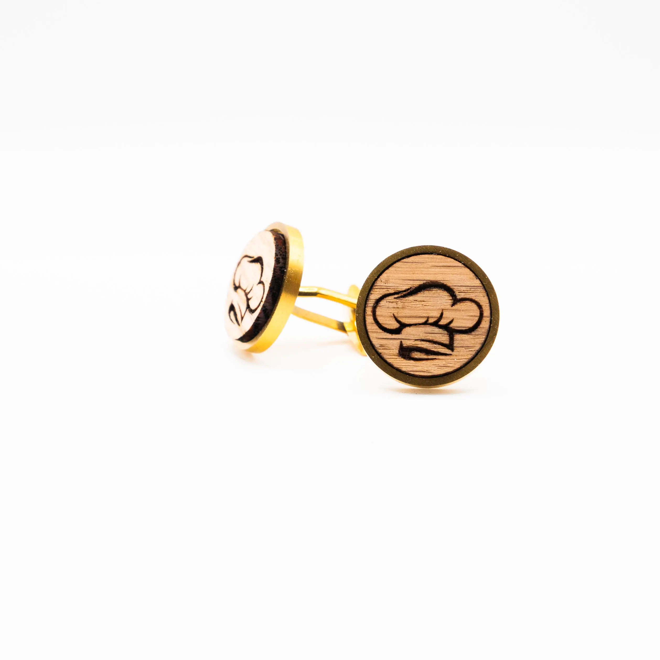 Chef Wooden Hat Cufflinks
