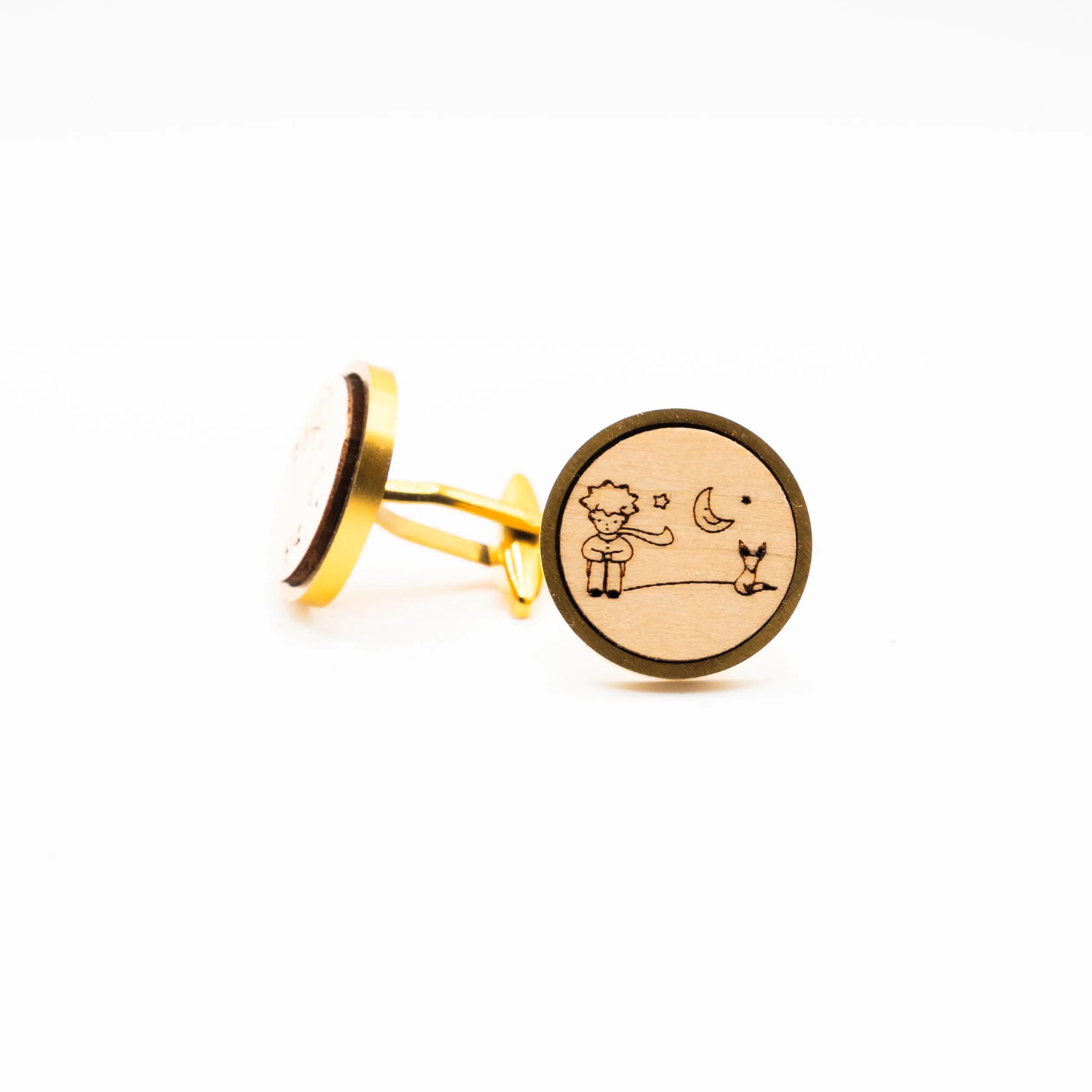 The Little Prince Wooden Cufflinks