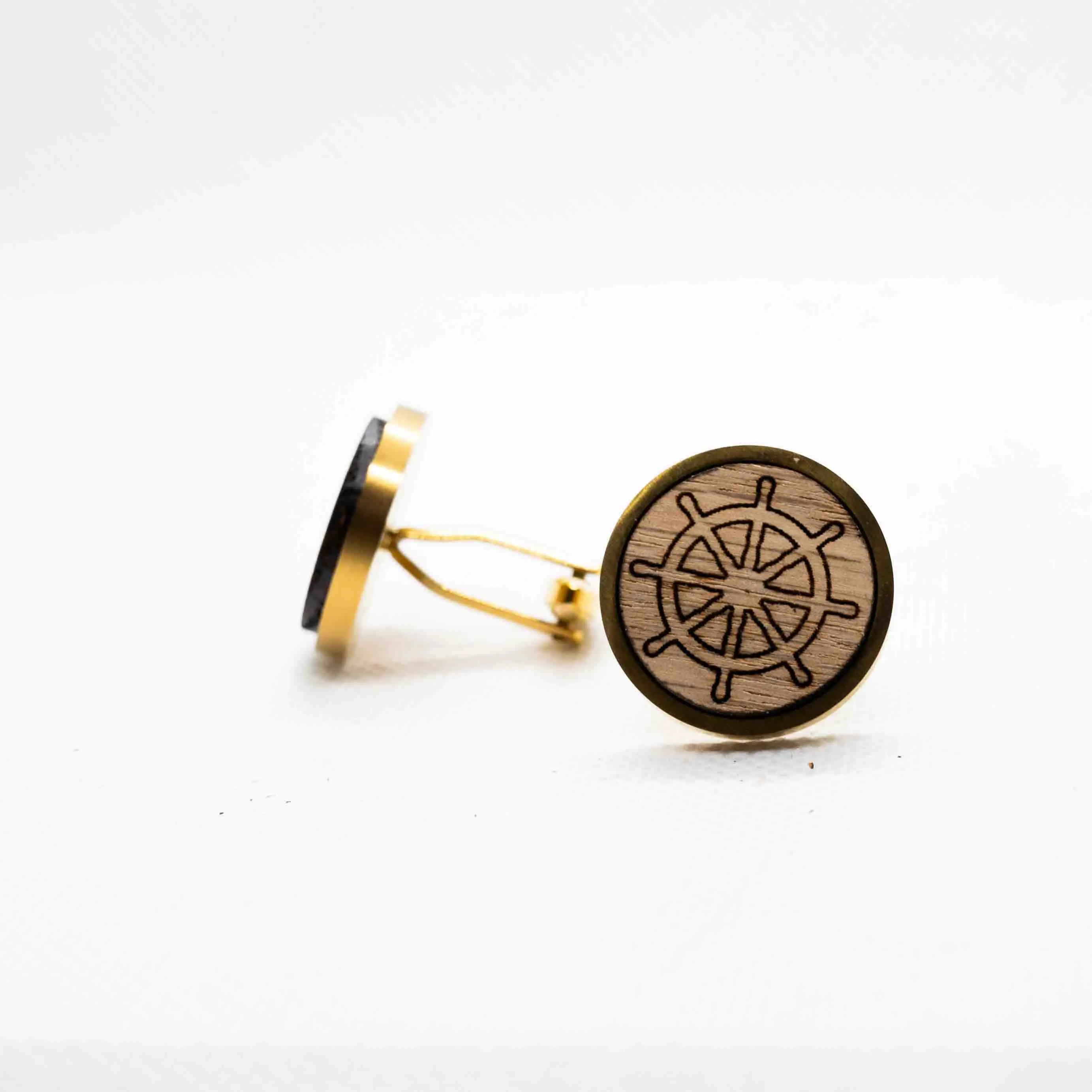Ship Helm Cufflinks