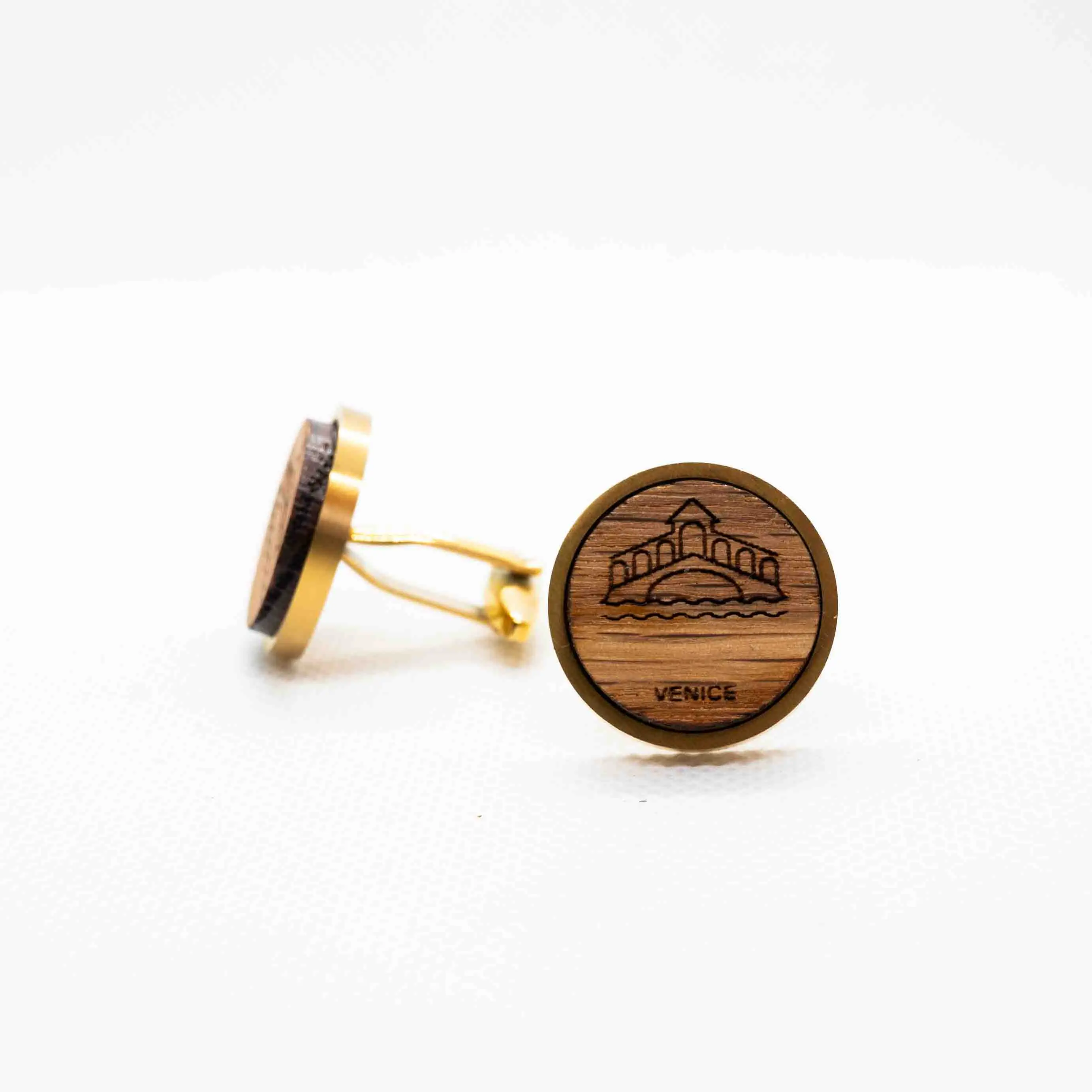 Venice Wooden Cufflinks
