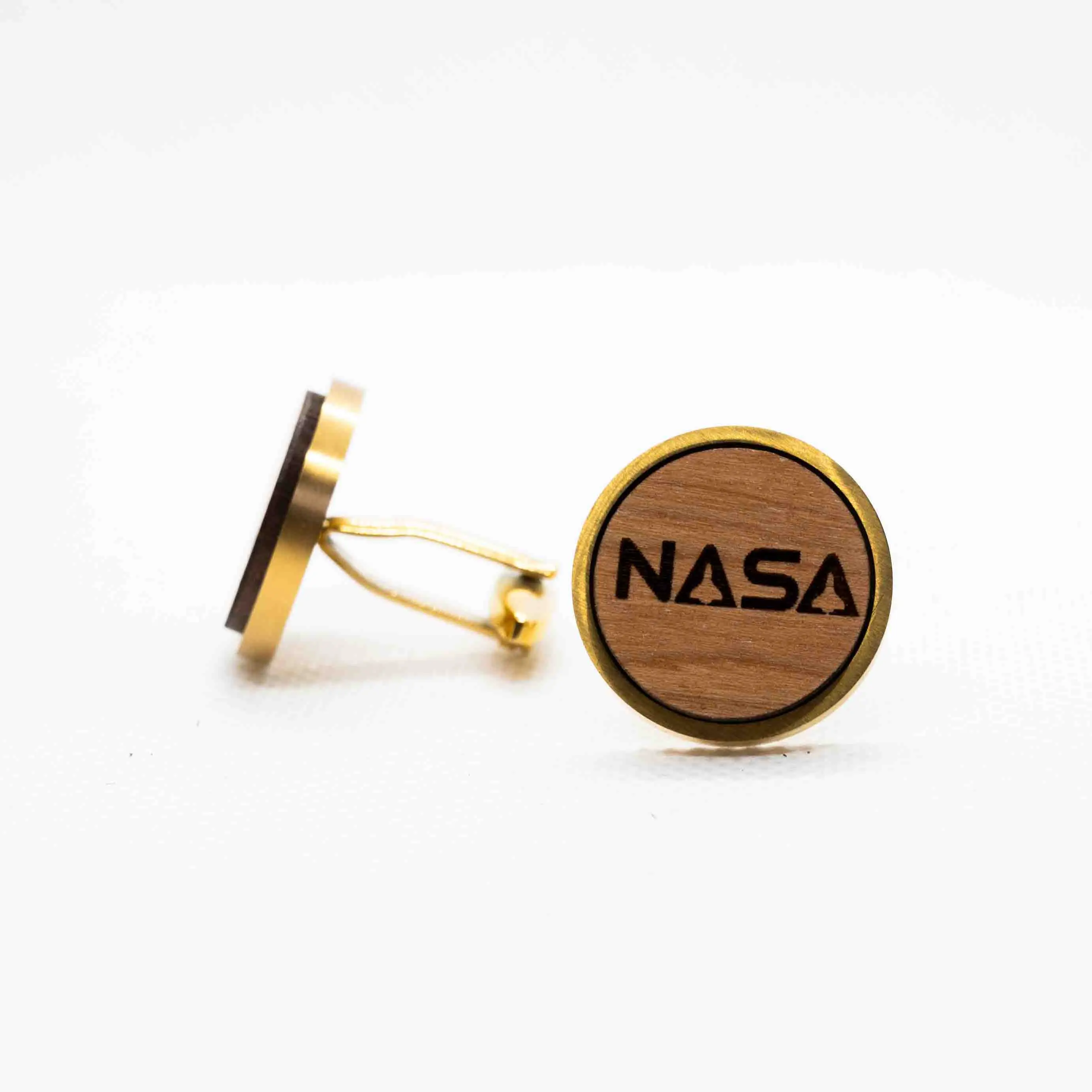 Nasa Space Wooden Cufflinks