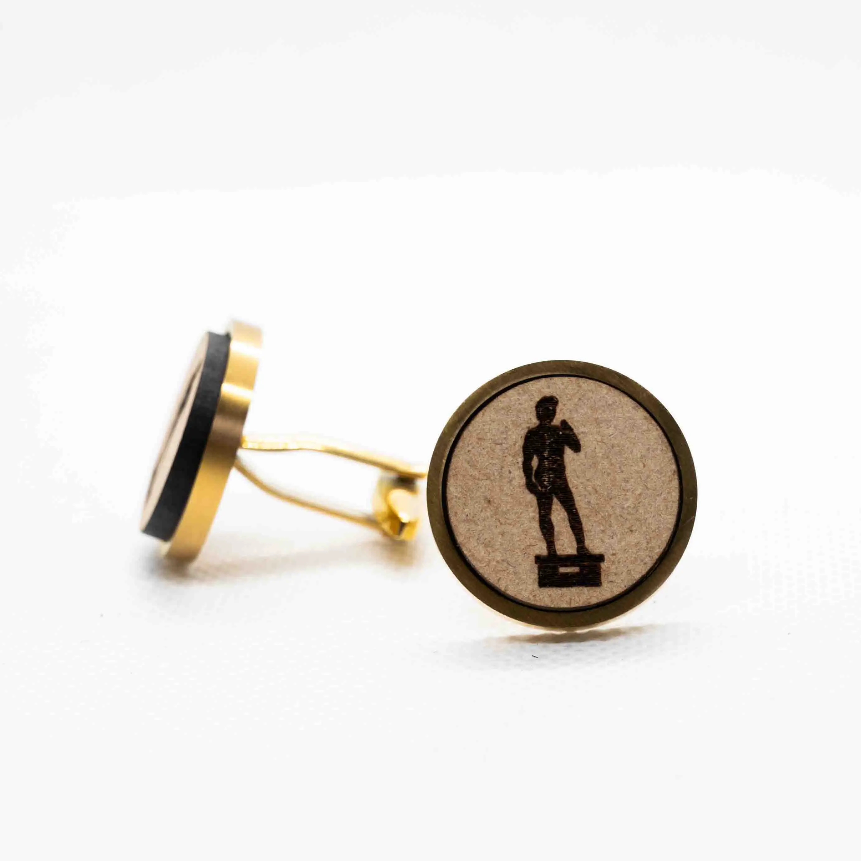 The David Wooden Cufflinks