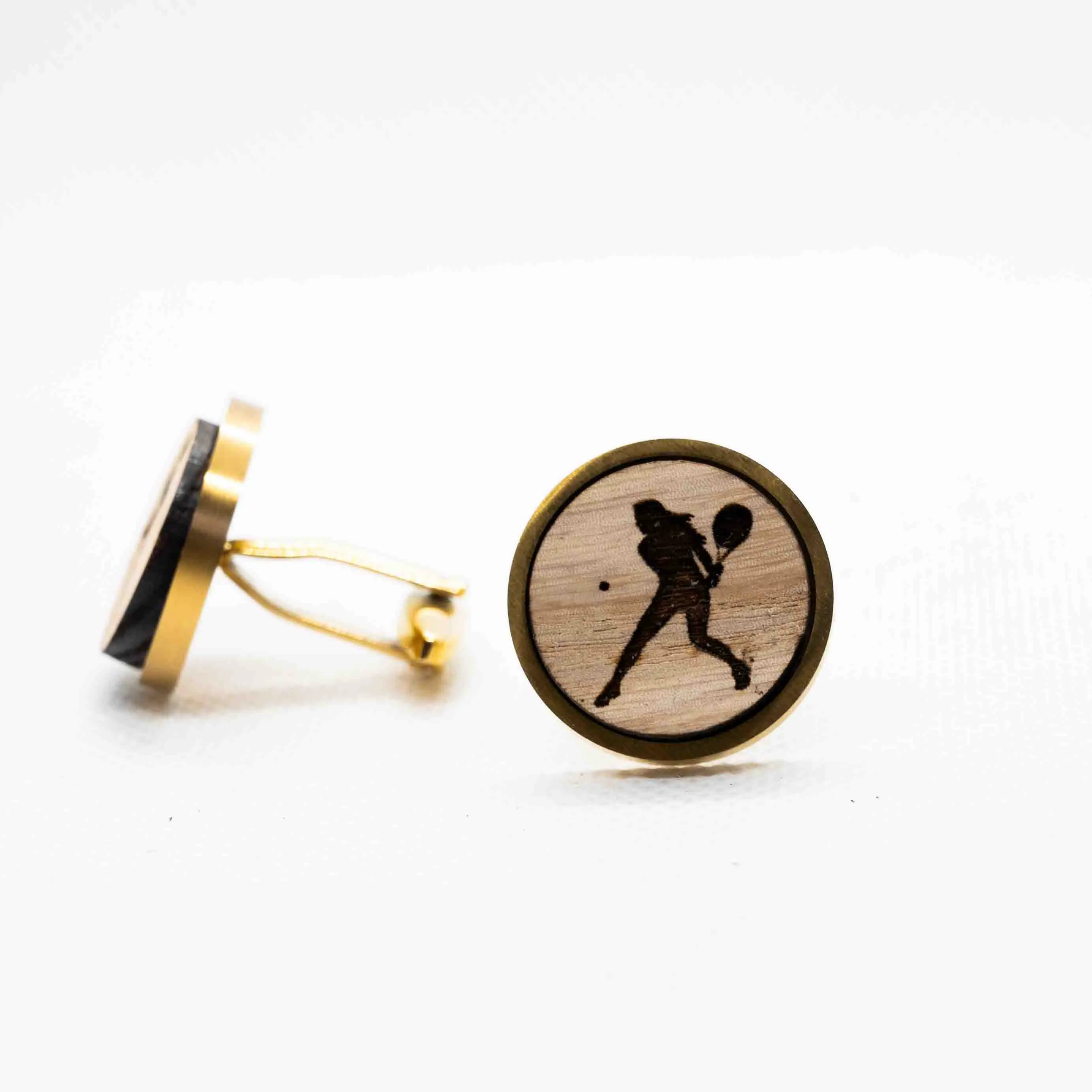 Tennis Wooden Cufflinks
