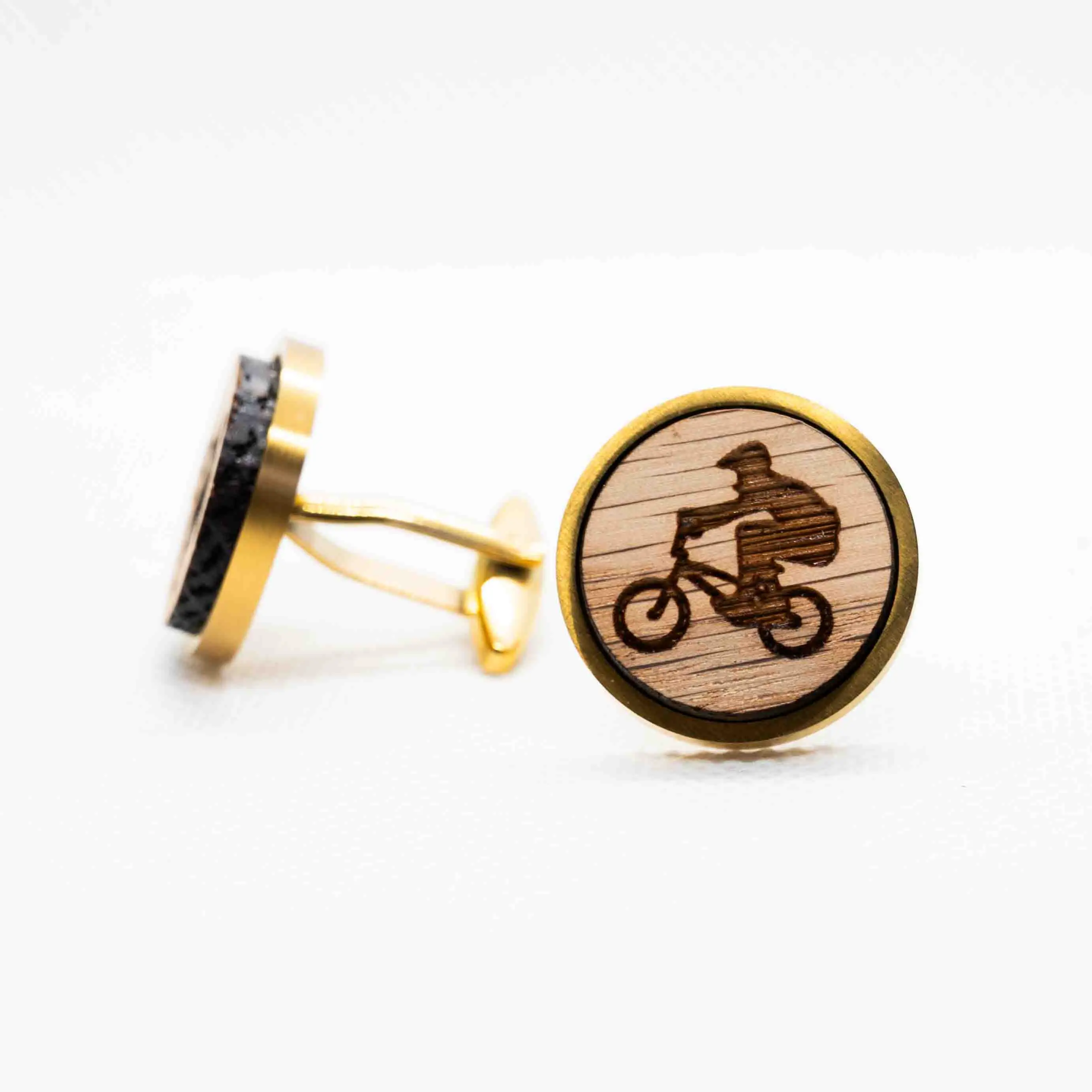 BMX Wooden Cufflinks