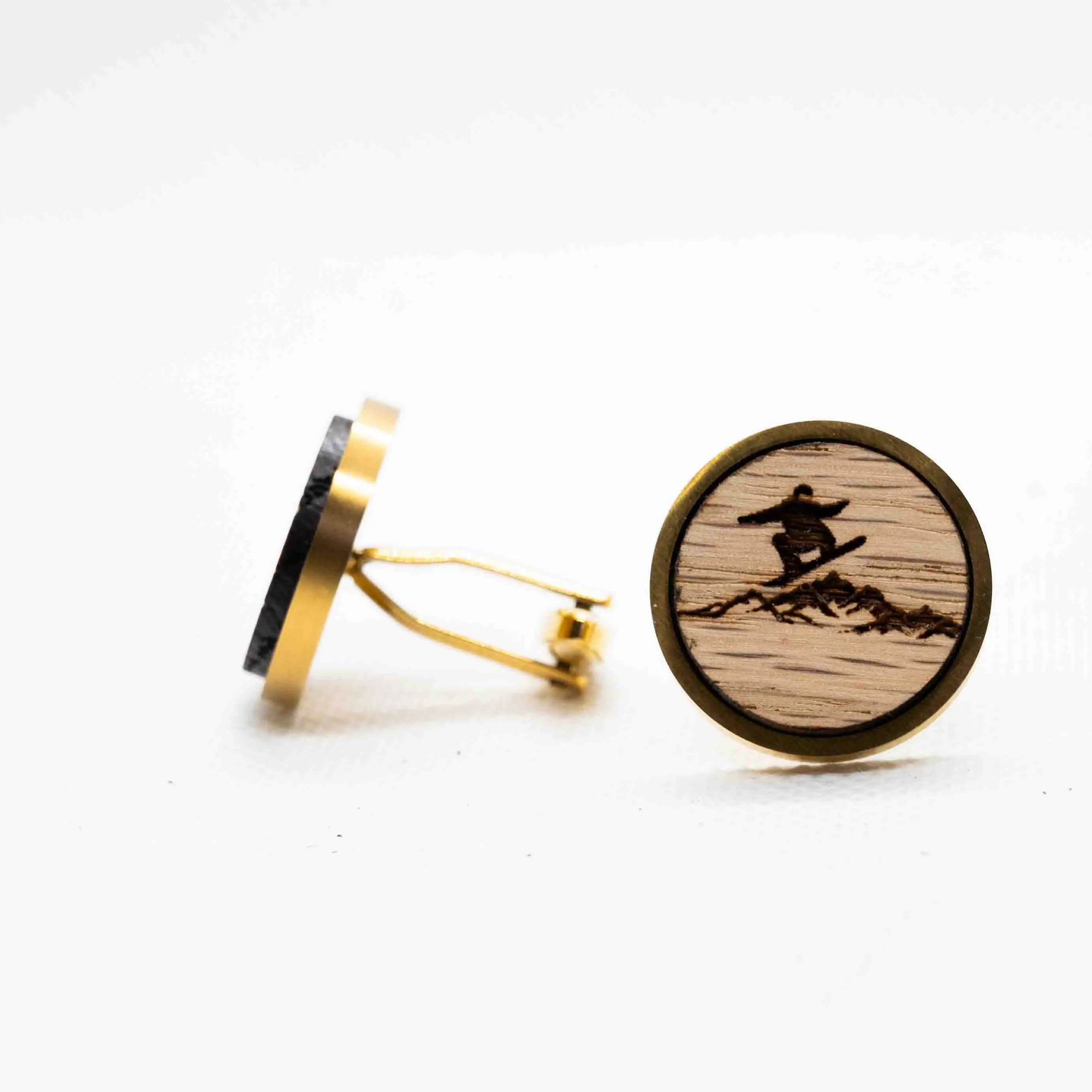 Snowboarding Cufflinks
