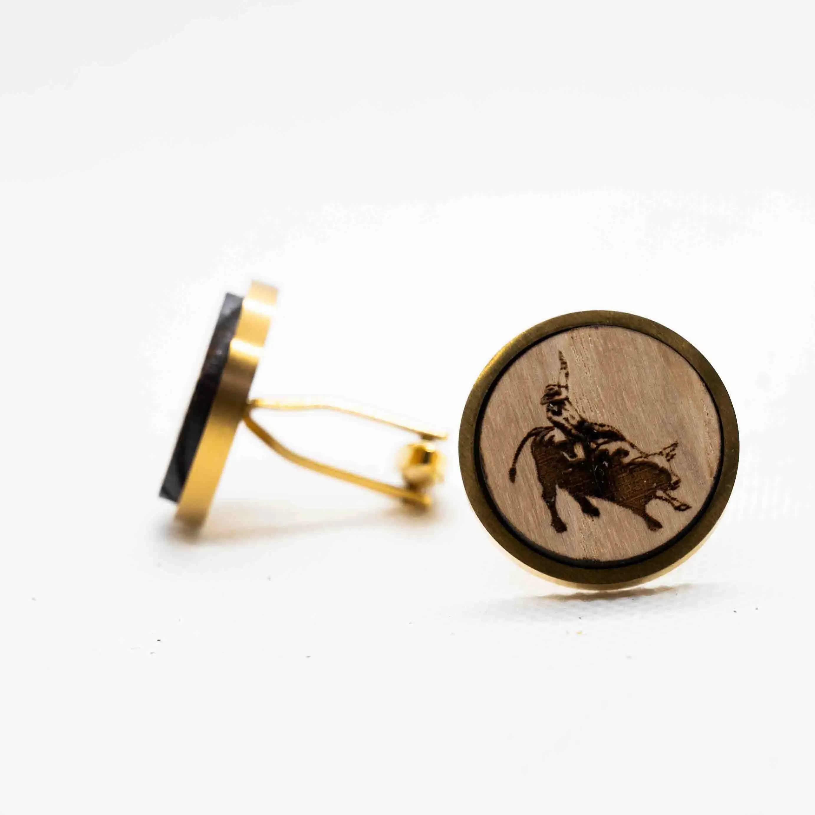 Bull Riding Rodeo  Cufflinks
