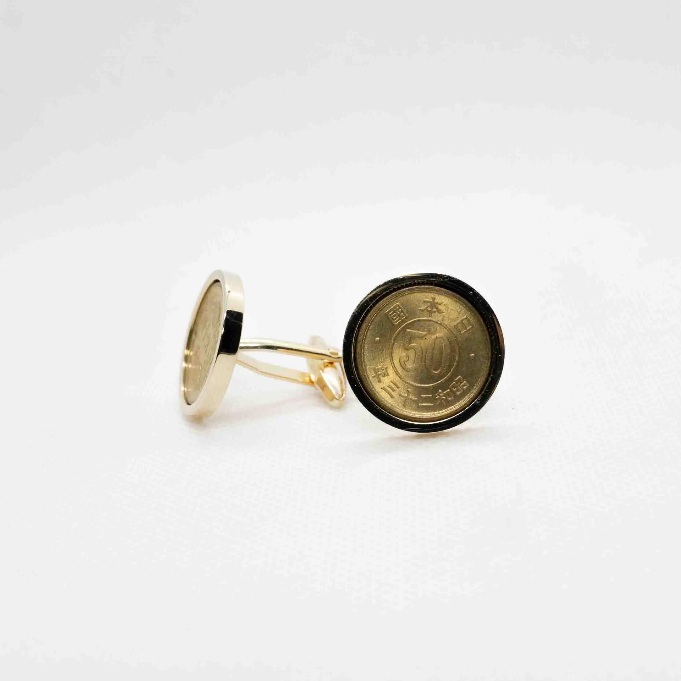 Japan 50 Sen showa  Coin Cufflinks