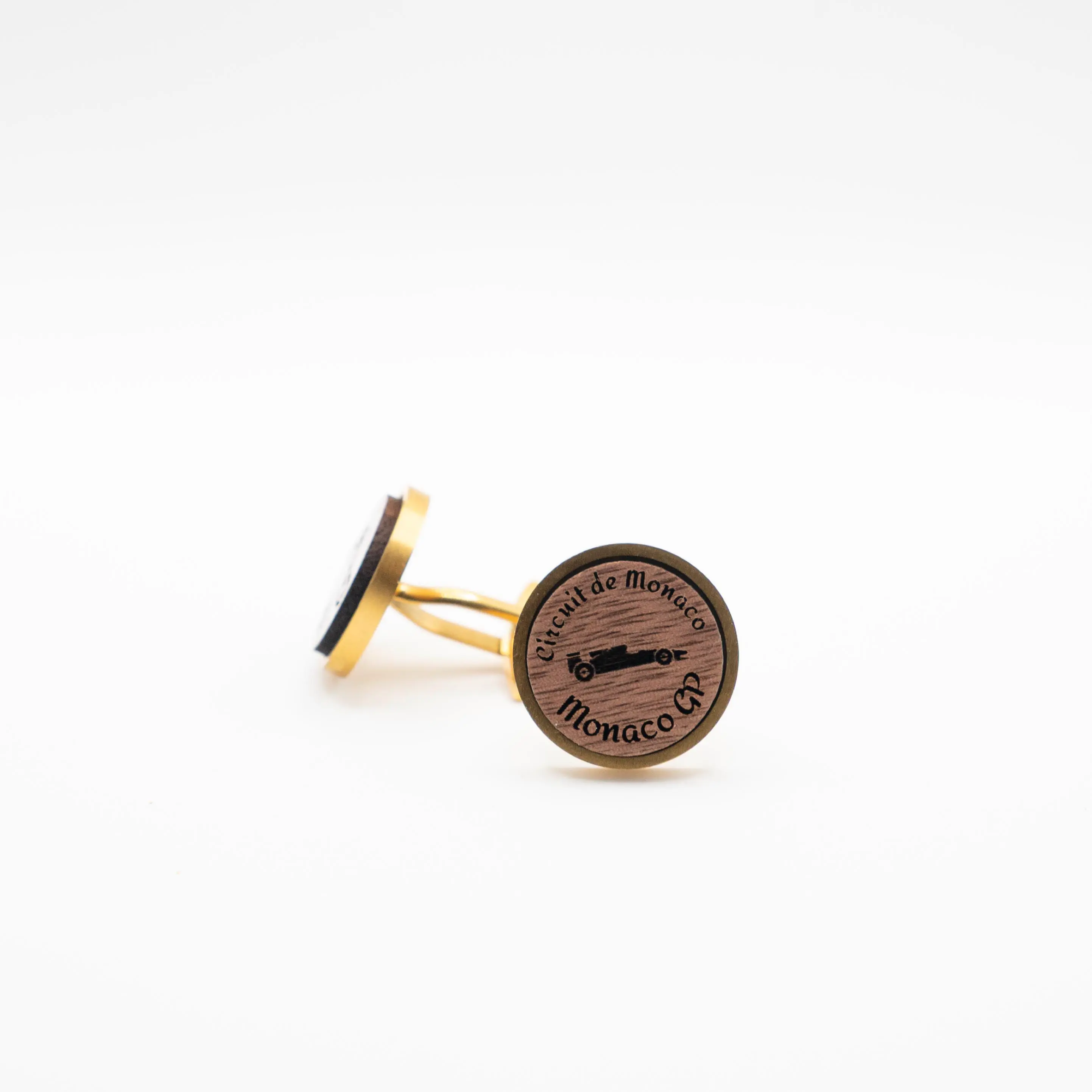 Monaco F1 Grand Prix Wooden Cufflinks