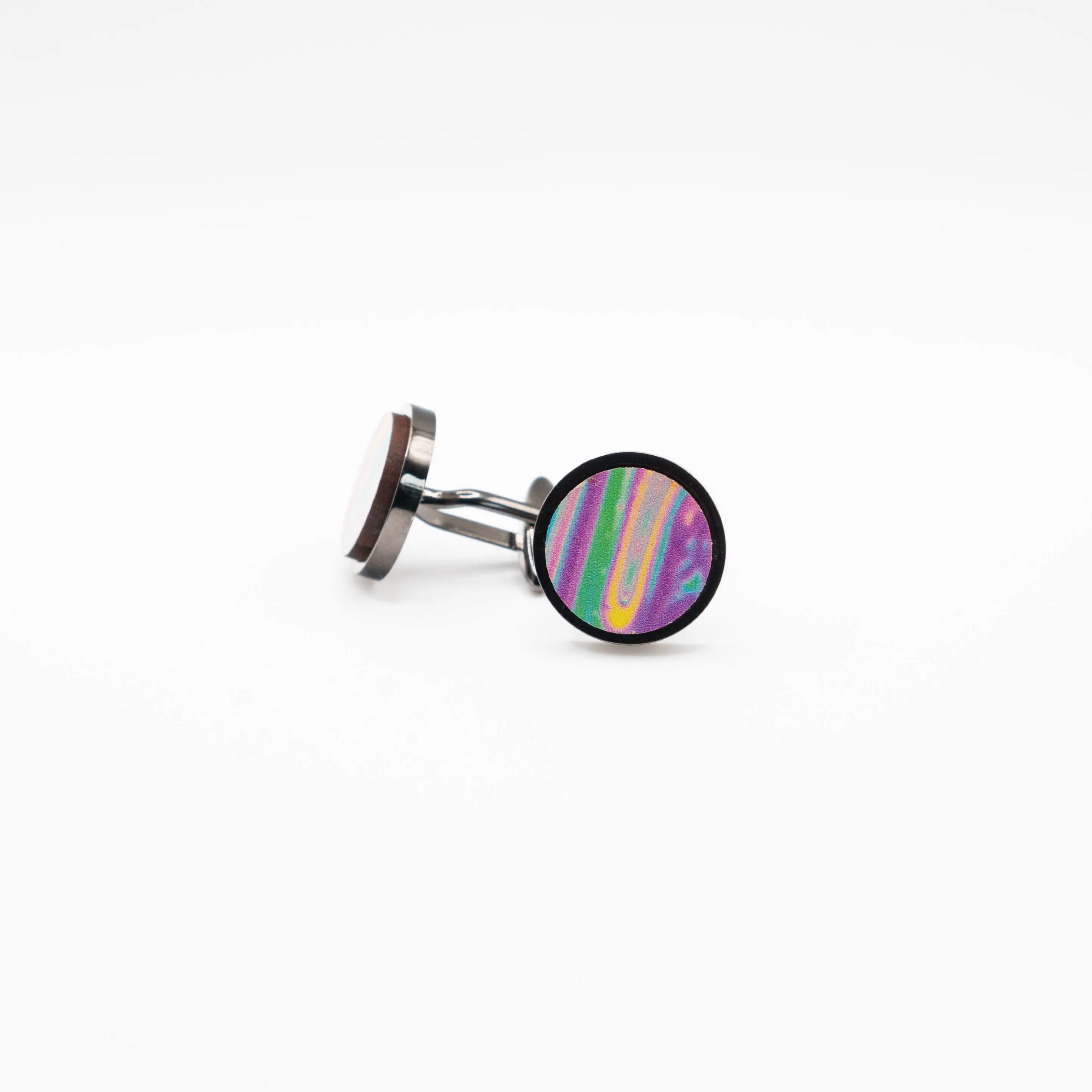 Melting Swirl colours Cufflink