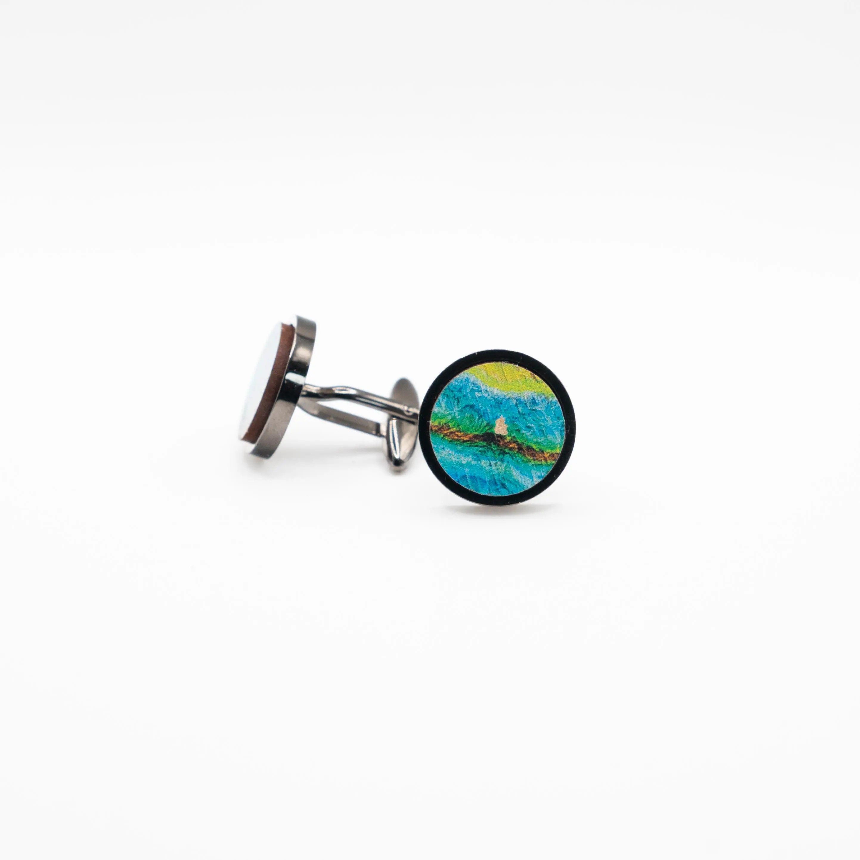 Southwest Psychadelic colours Cufflink