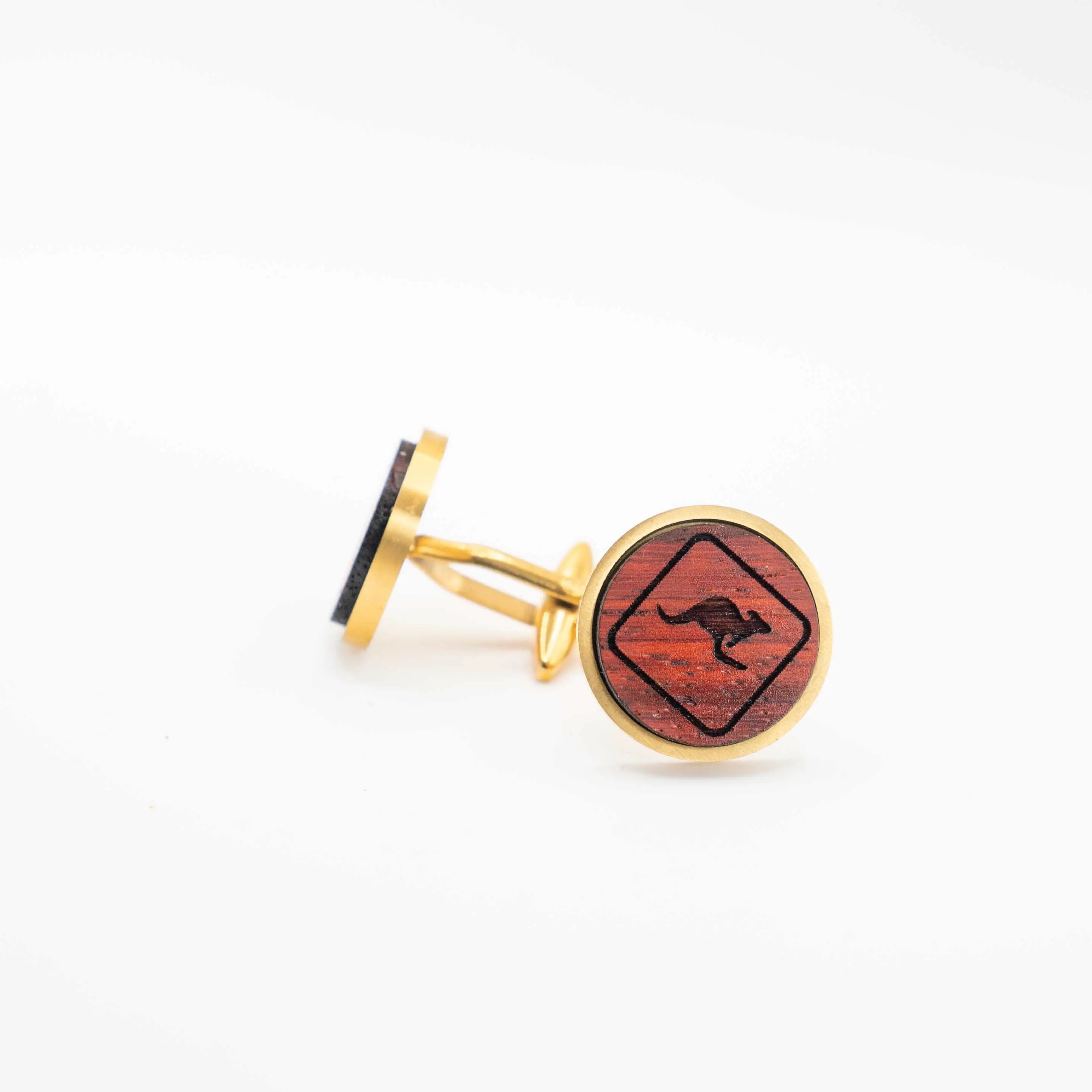 Kangaroo Wooden Cufflinks