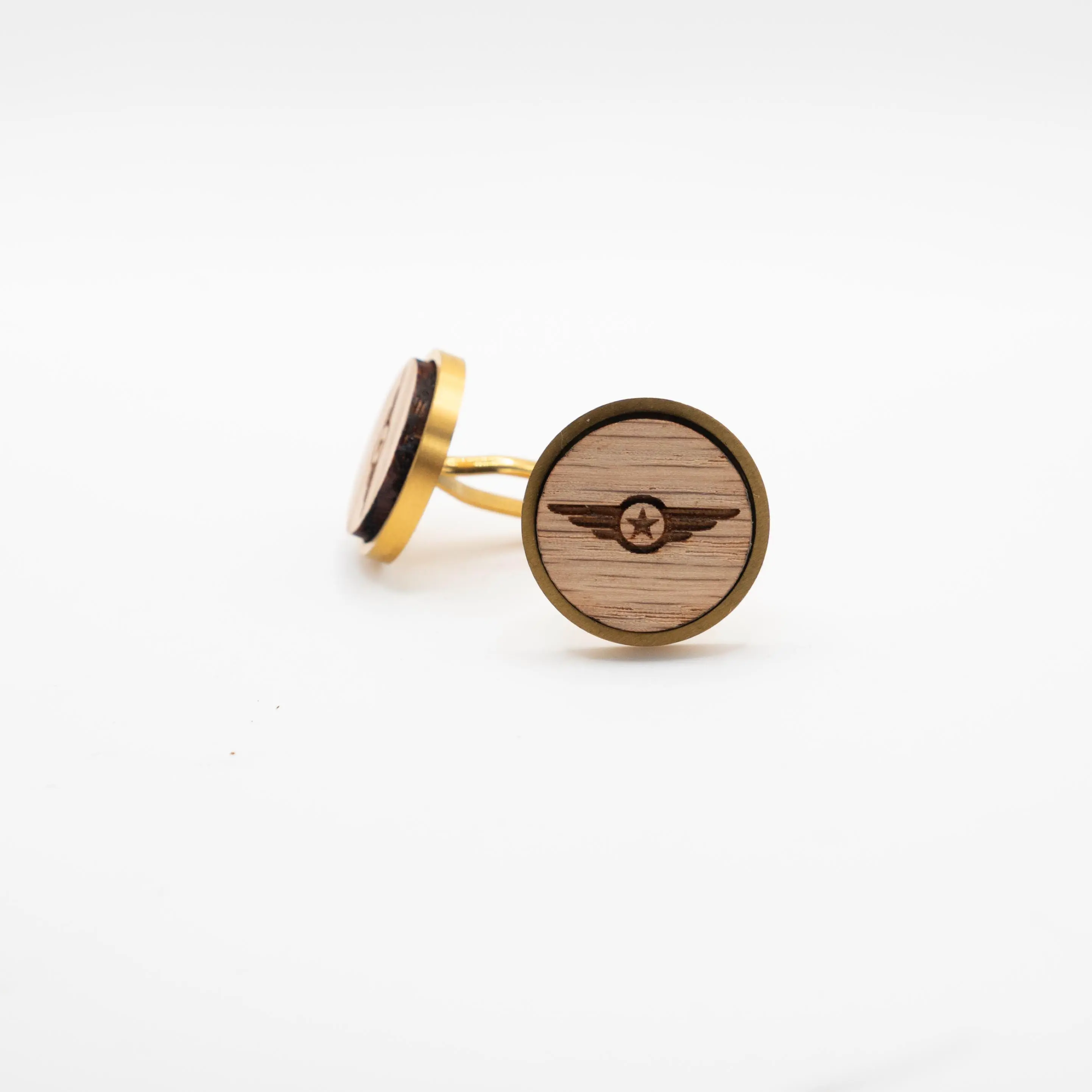 Airline Pilot Wooden Cufflinks