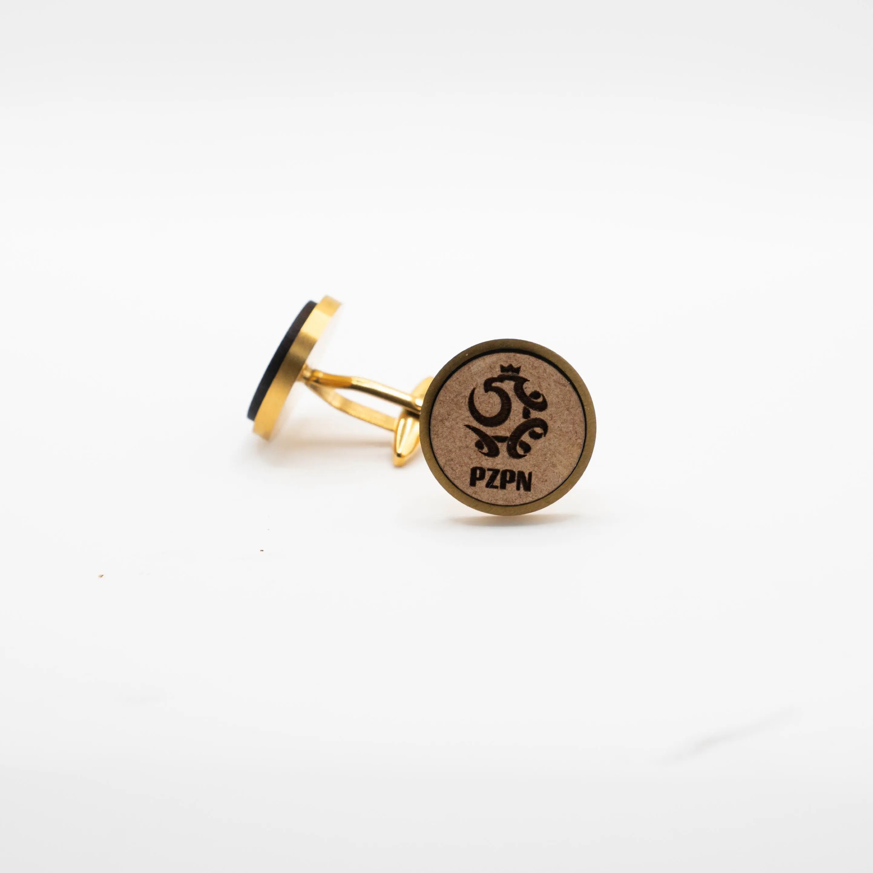 Polish Football Association Wooden Cufflinks