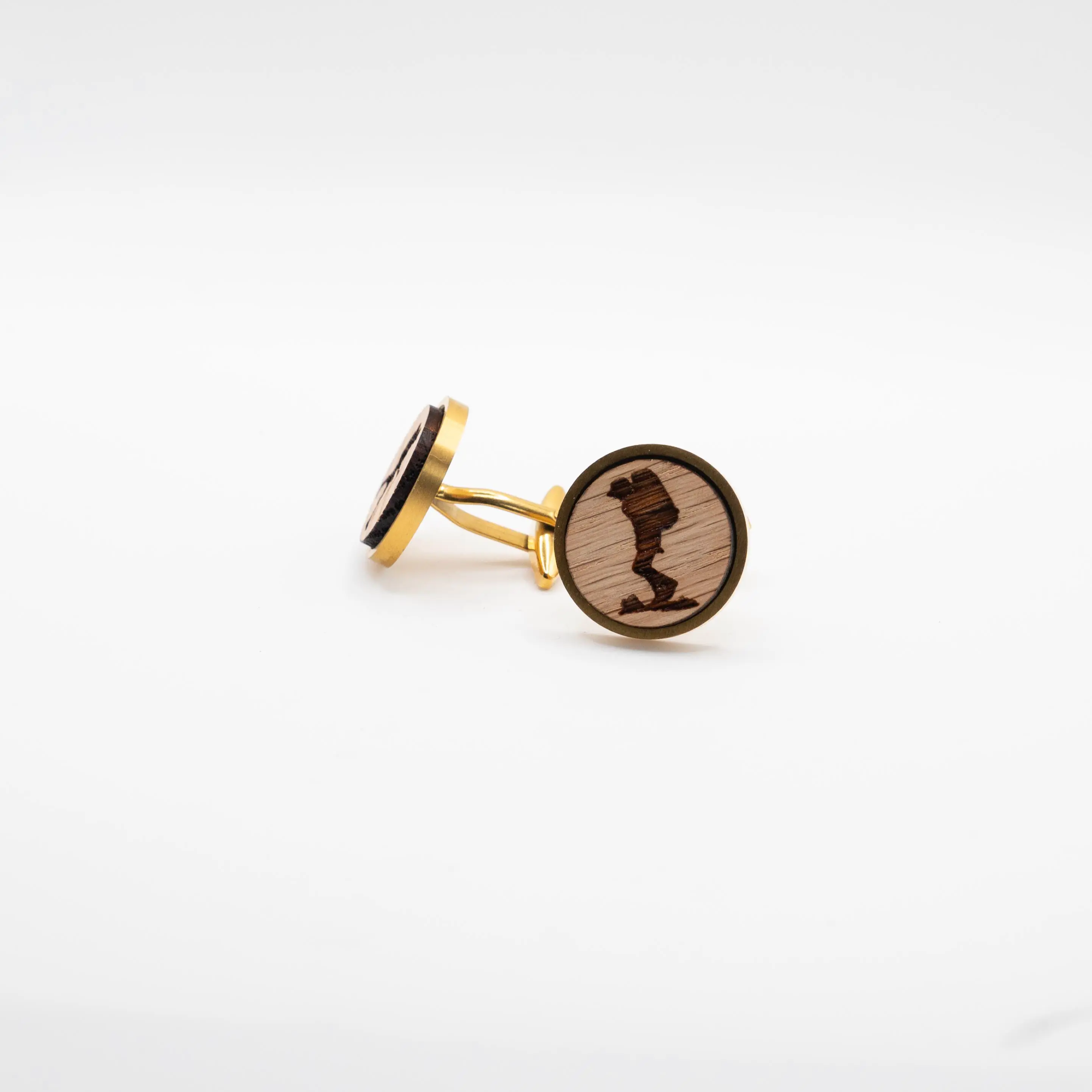 Hiking II Wooden Cufflinks