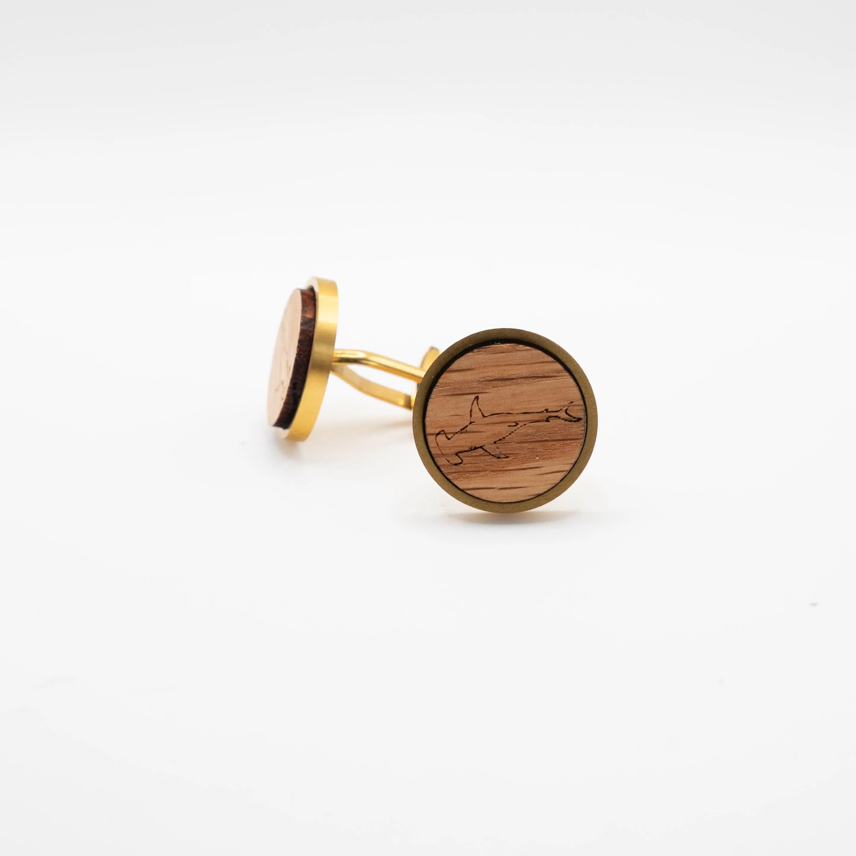 Hammerhead sharks Wooden Cufflinks