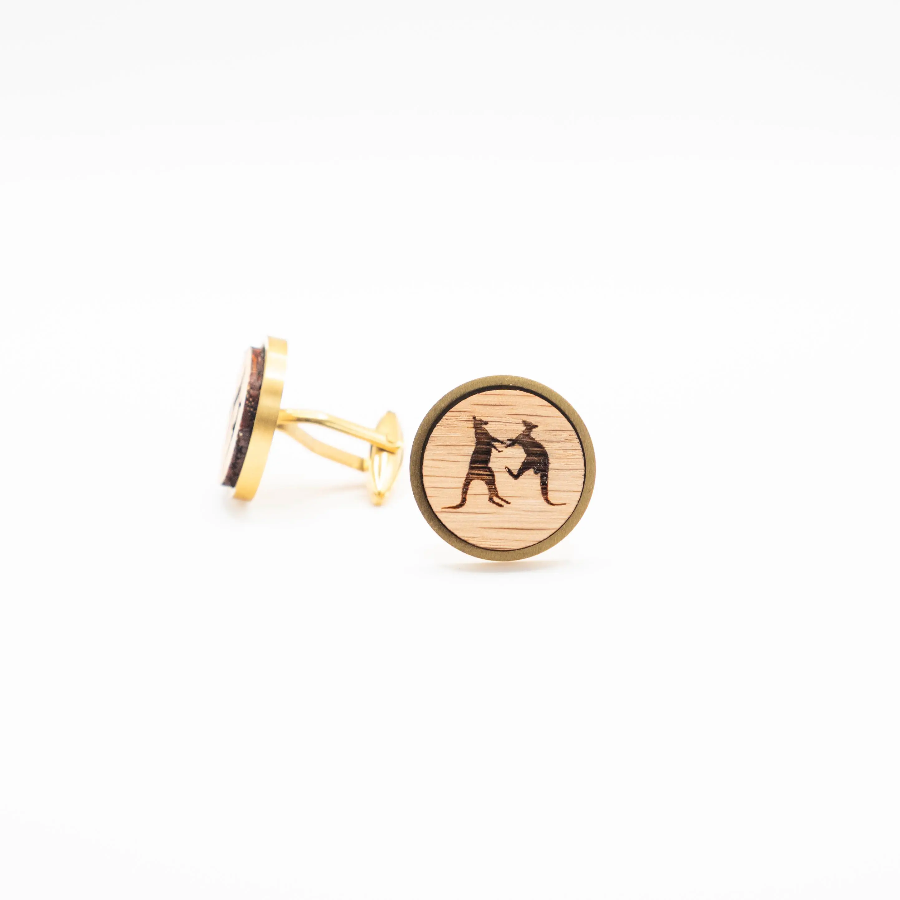 Kangaroo Wooden Cufflinks
