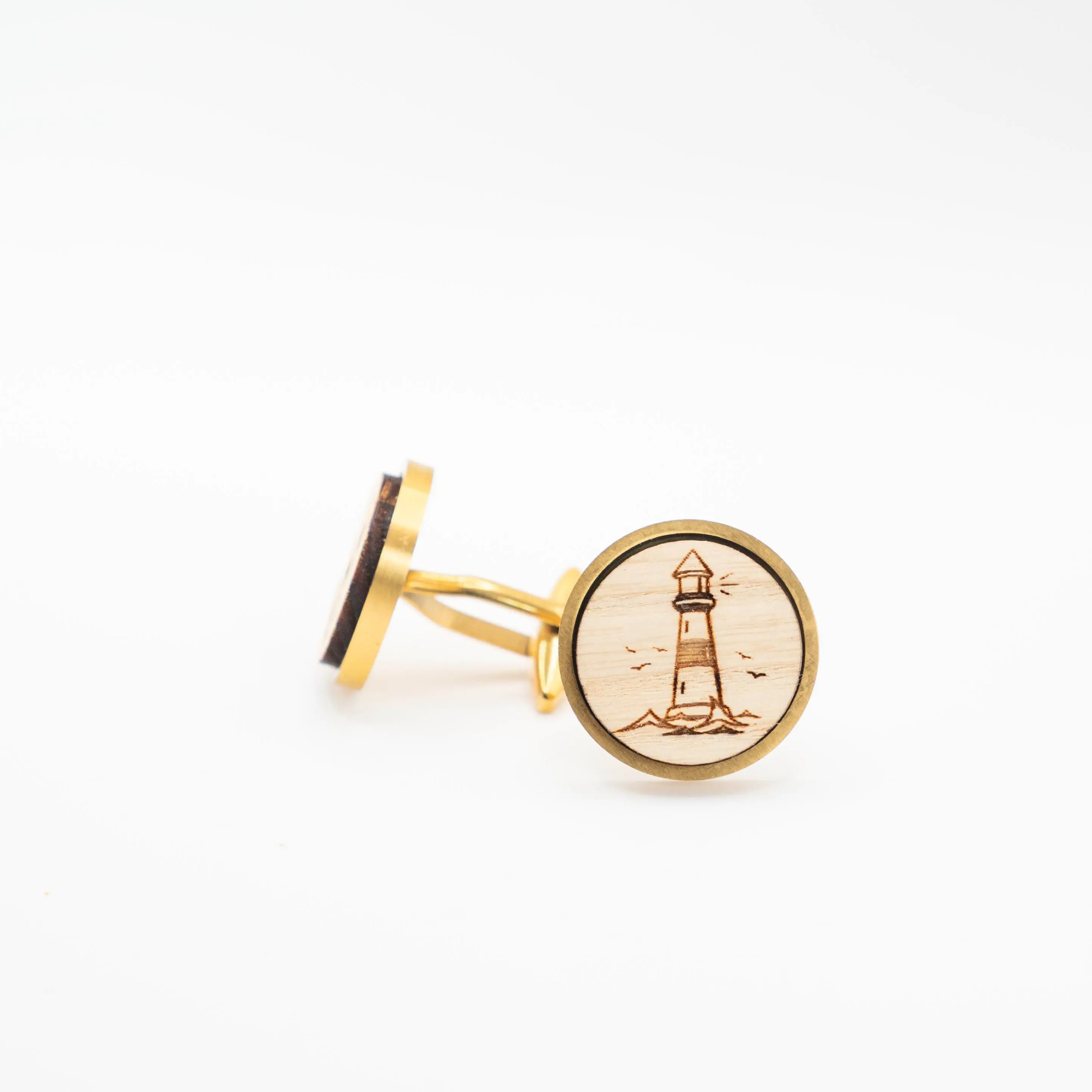 Lighthouses  Wooden Cufflinks