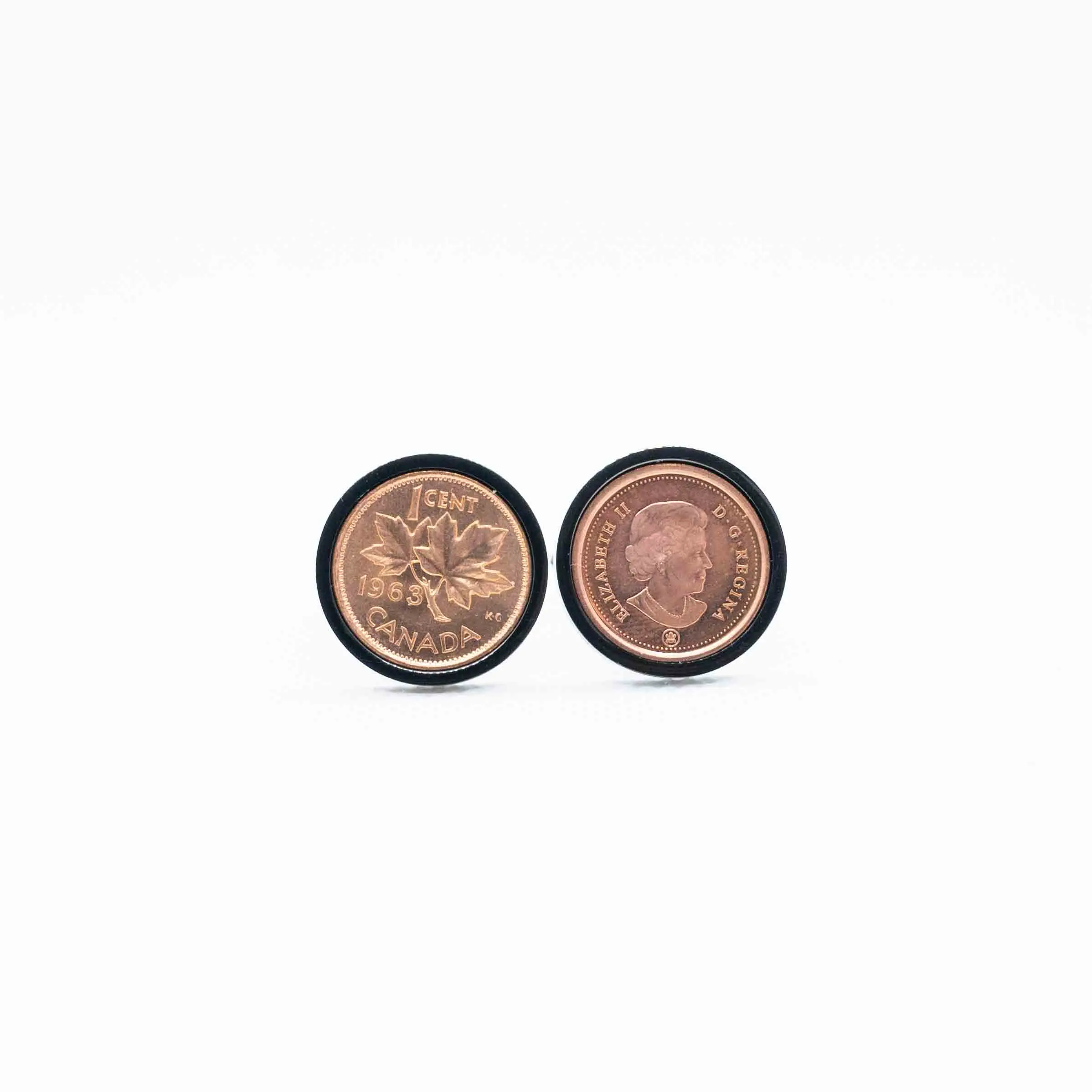 Canada 1963 One Penny Coin Cufflink