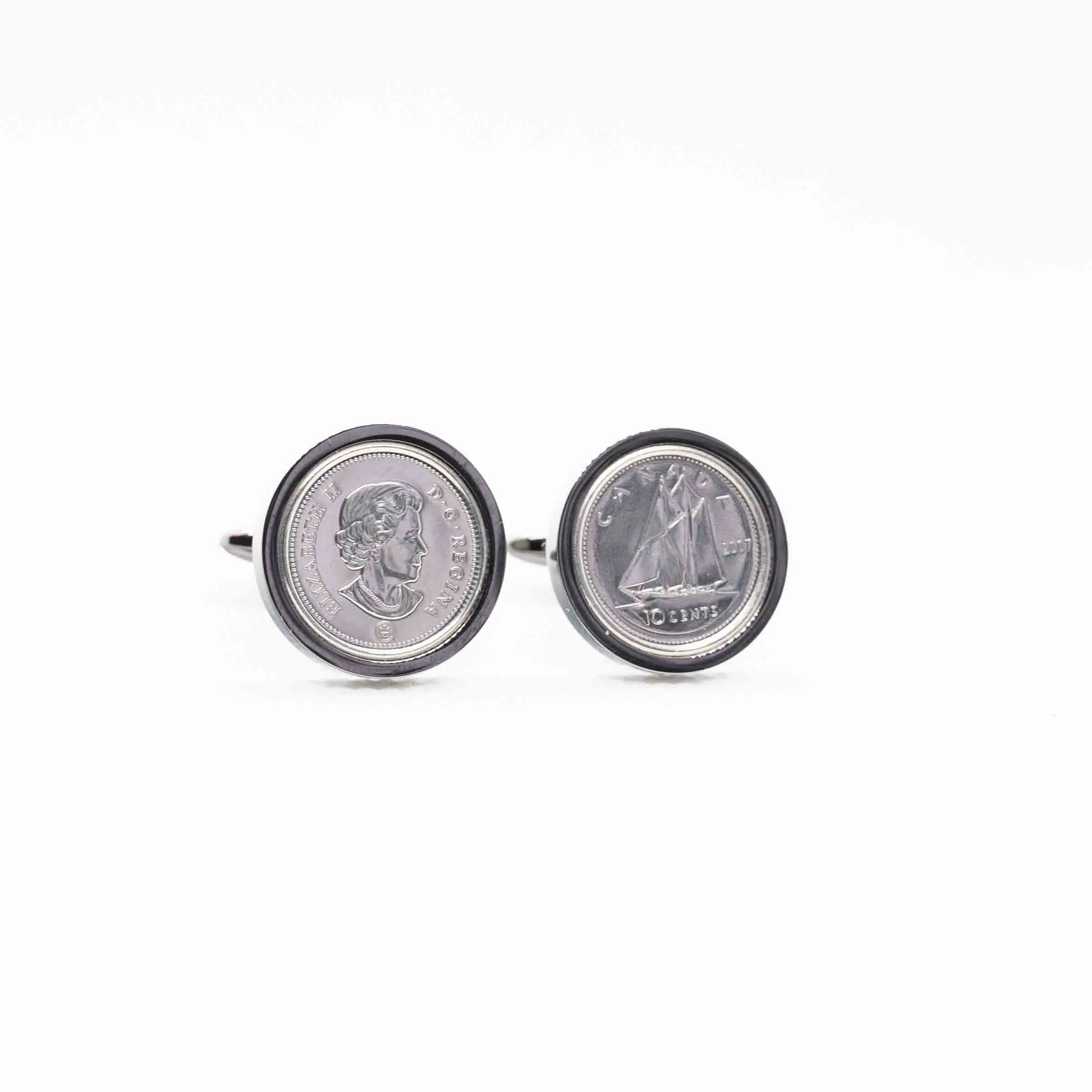 Canada 10 Cent Coin Cufflink