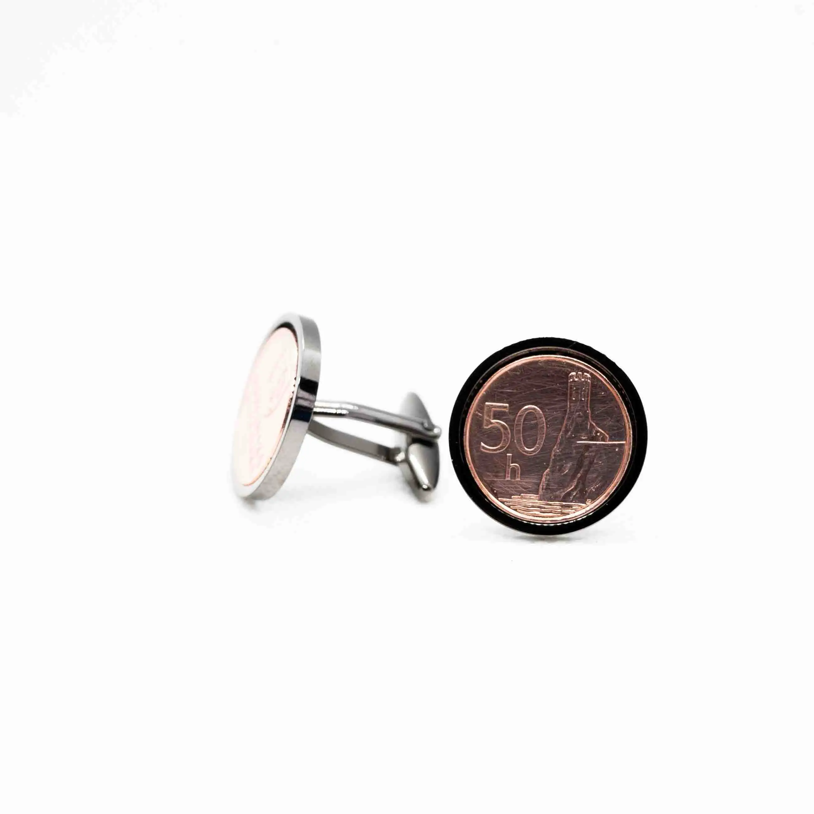 Slovakia  50 Halierov Coin Cufflinks
